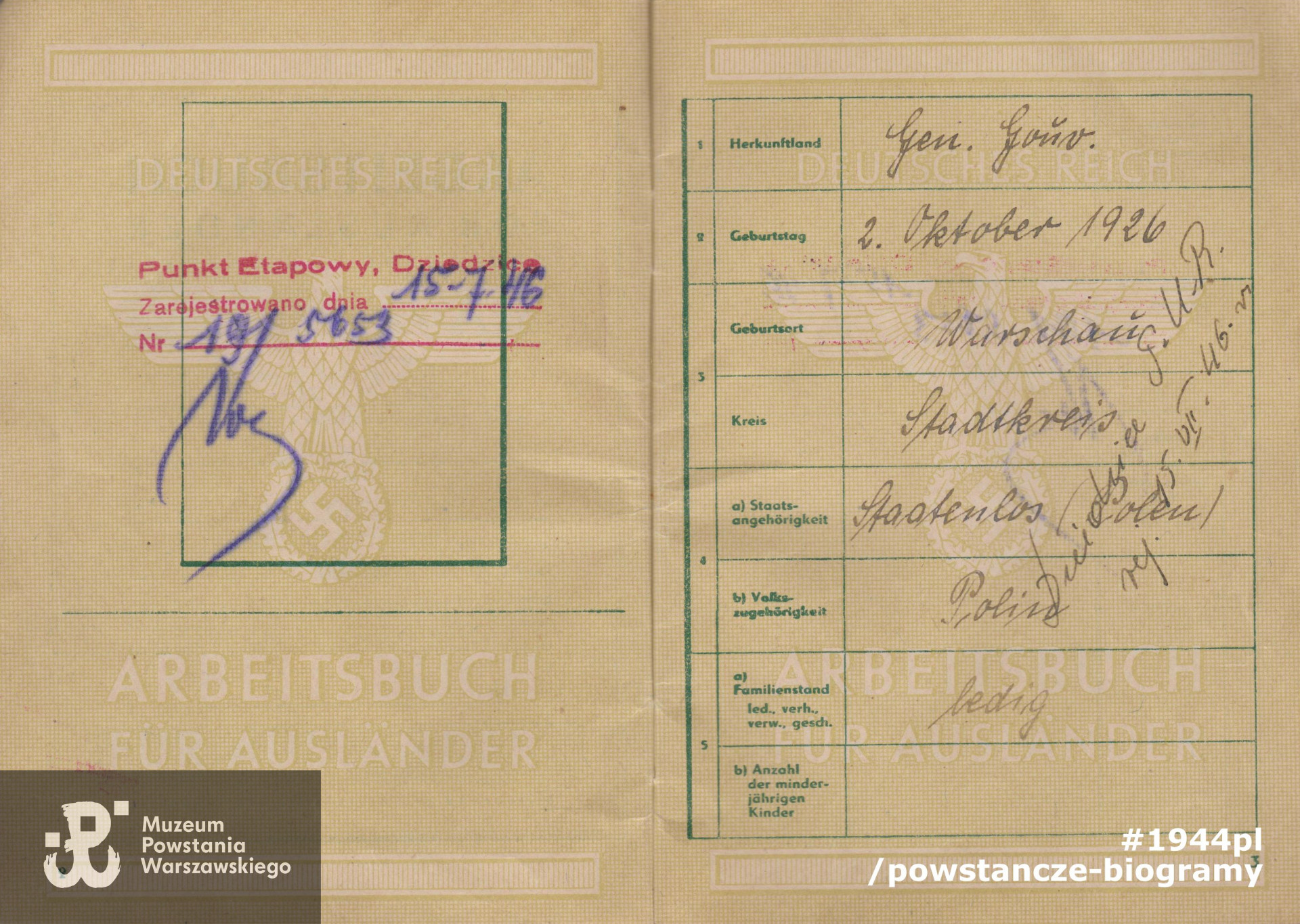 Dokument z archiwum rodzinnego Barbary i Janusza Sosińskich