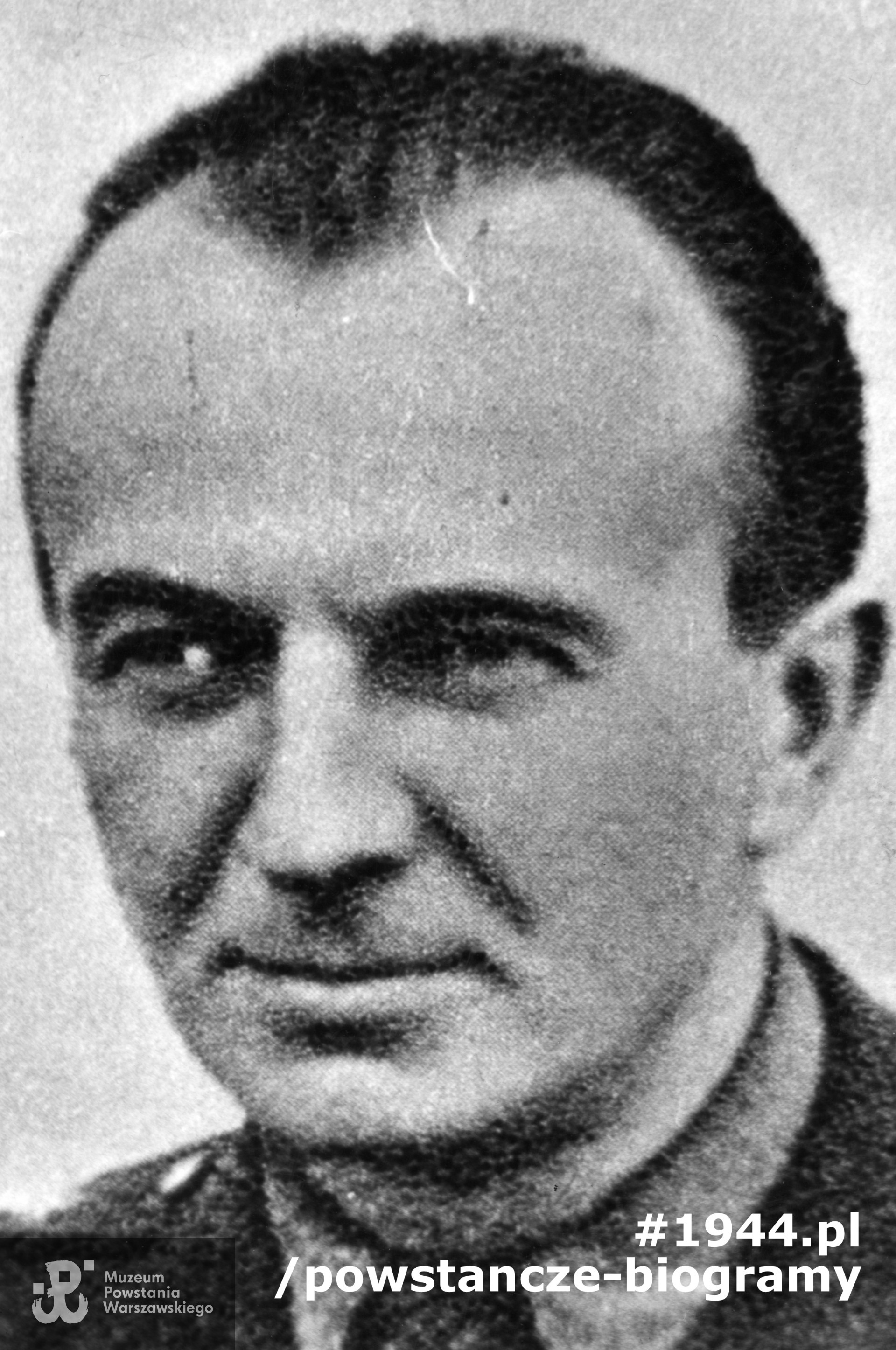 Fotografia portretowa ze zbiorów Muzeum Powstania Warszawskiego, sygn.  MPW-IK/1179. Juliusz Szawdyn "Konrad"