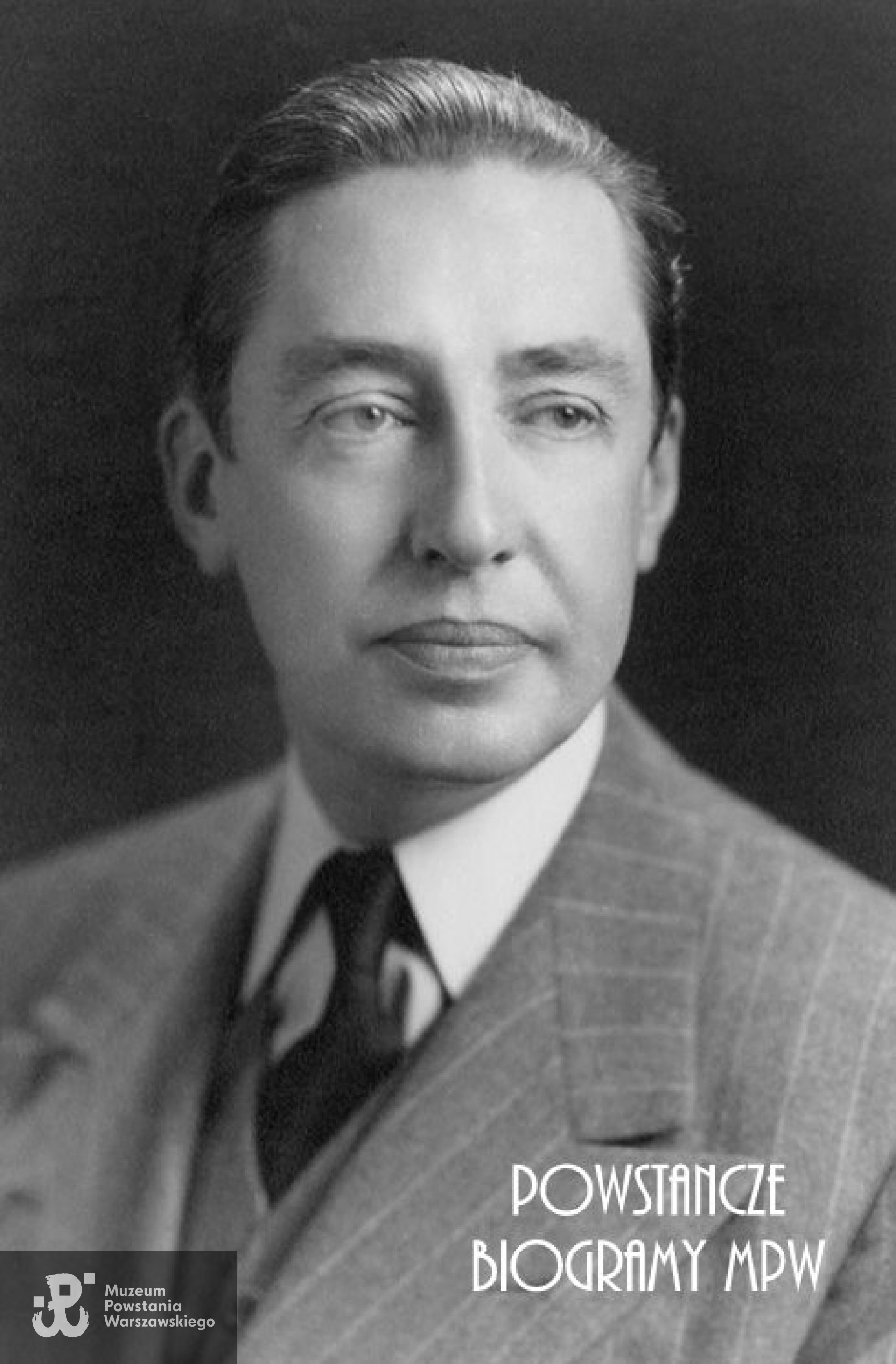 Konrad Sieniewicz "Sokołowski" (1912-1996) Fotografia portretowa  z archiwum Wacławy Sieniewicz, obecnie w zasobie Archiwum Akt Nowych.