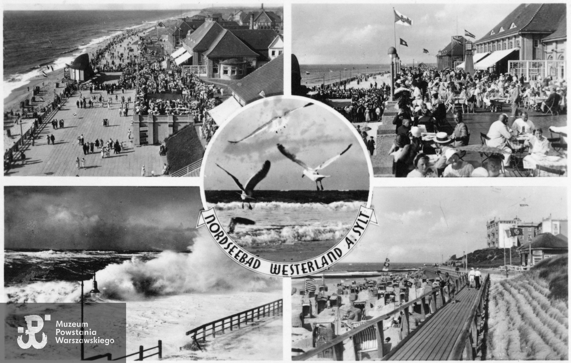 Pamiątki pochodzące ze spuścizny po Adamie Zbigniewie Domańskim ps. Zbyszek - kartki widokowe z Wyspy Sylt, udostępniła p. Zofia Elżbieta Grzebalska z d. Domańska, córka Powstańca. Skany wykonano w Muzeum Powstania Warszawskiego w lutym 2024 r. 