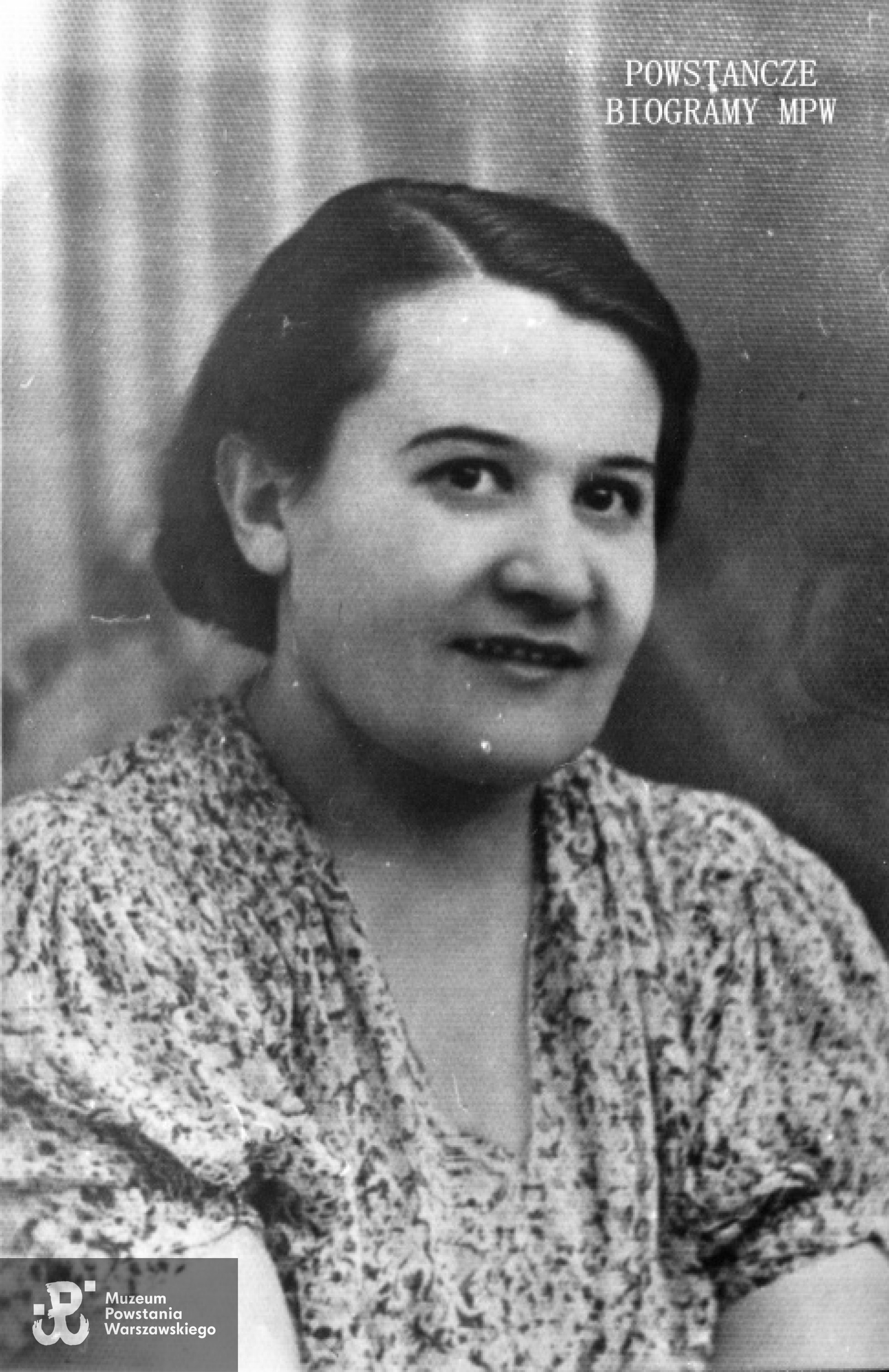 Balbina Przeździecka w okresie okupacji ok. 1943-1944 r. Fot. z archiwum rodzinnego.