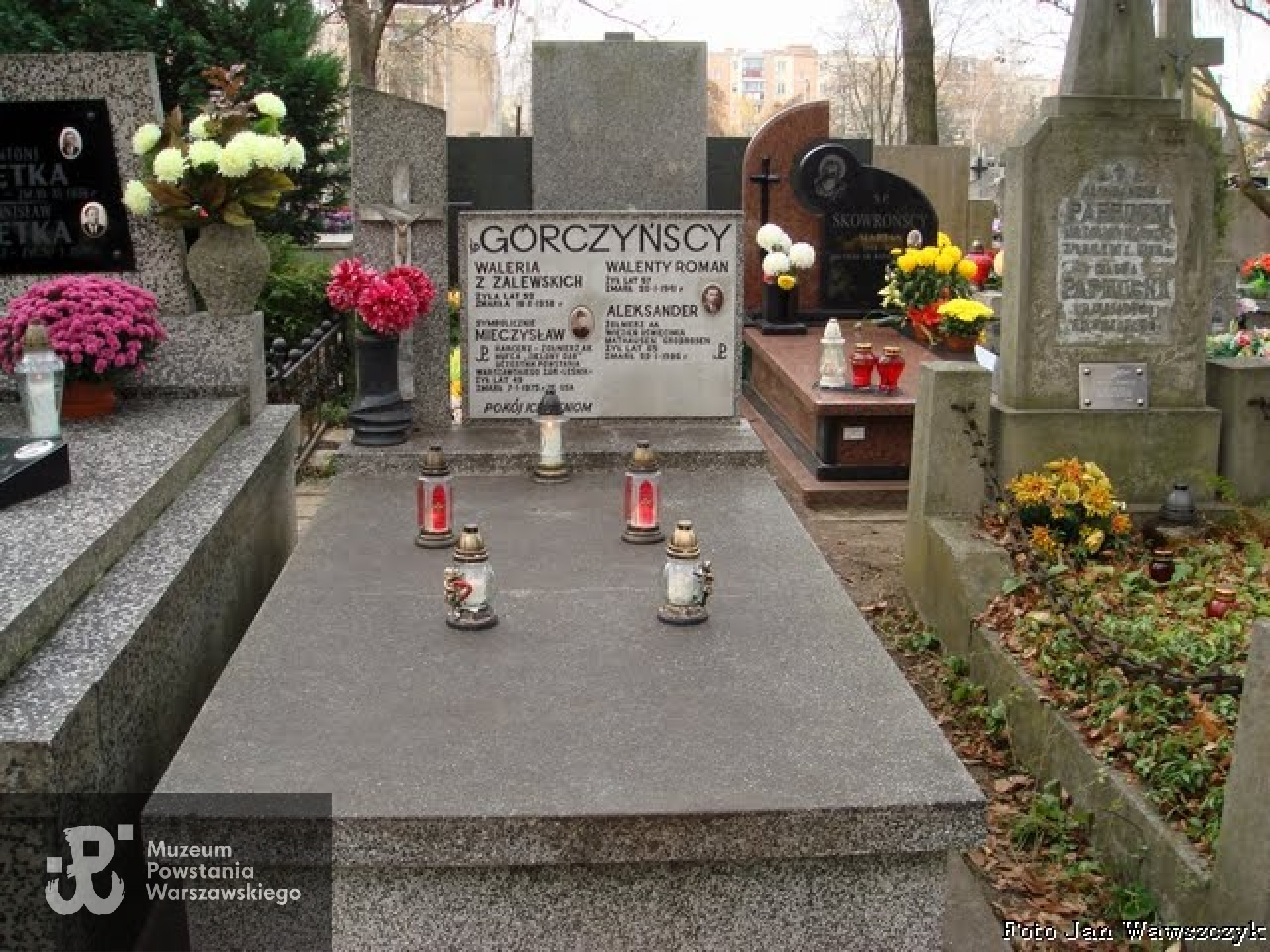 Symboliczny grób Mieczysława Górczyńskiego ps. "Rzędzian", Cmentarz w Pruszkowie. Fot. Jan Wawszczyk [2013]