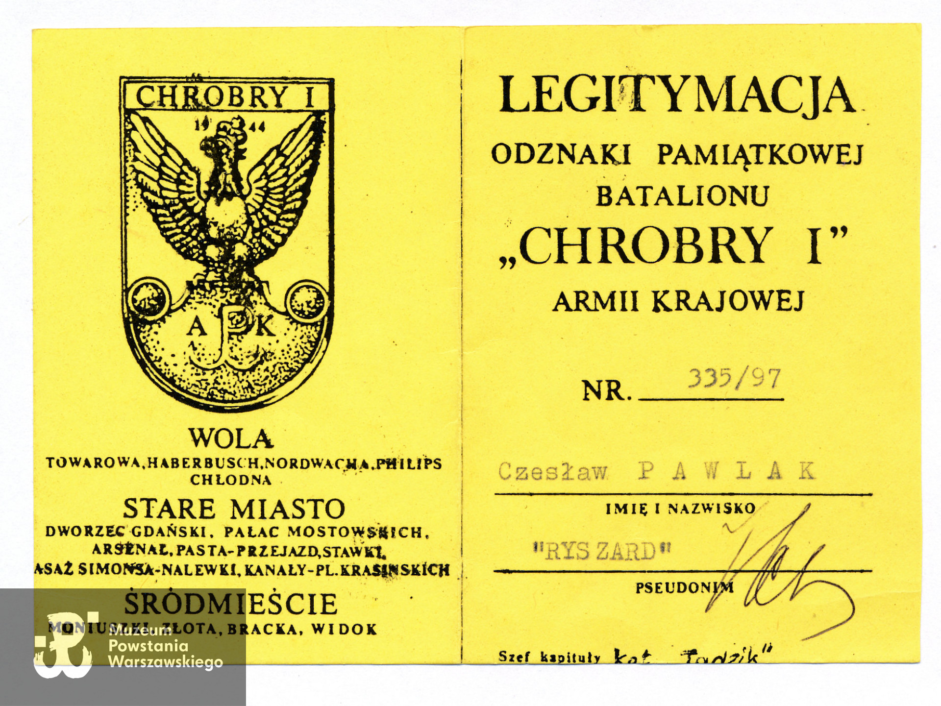 Ze zbiorów rodzinnych, skany wykonano w Dziale Kombatanta MPW