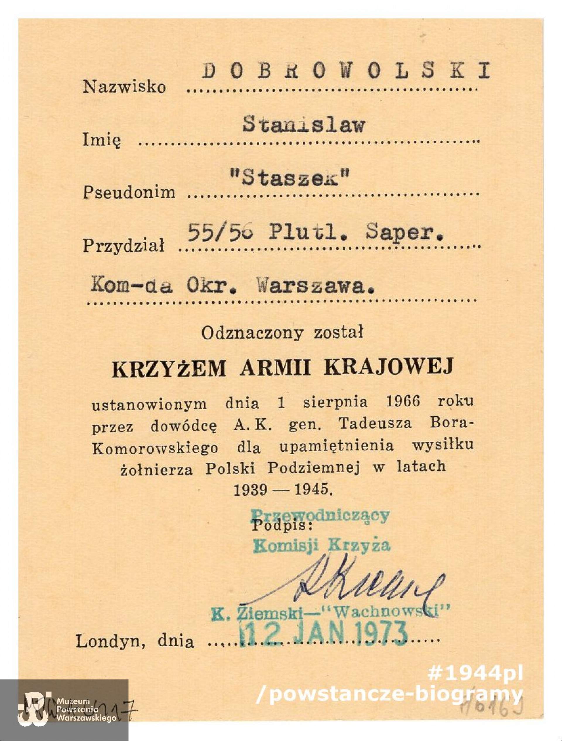 Ze zbiorów Muzeum Powstania Warszawskiego,  sygn. P/6169