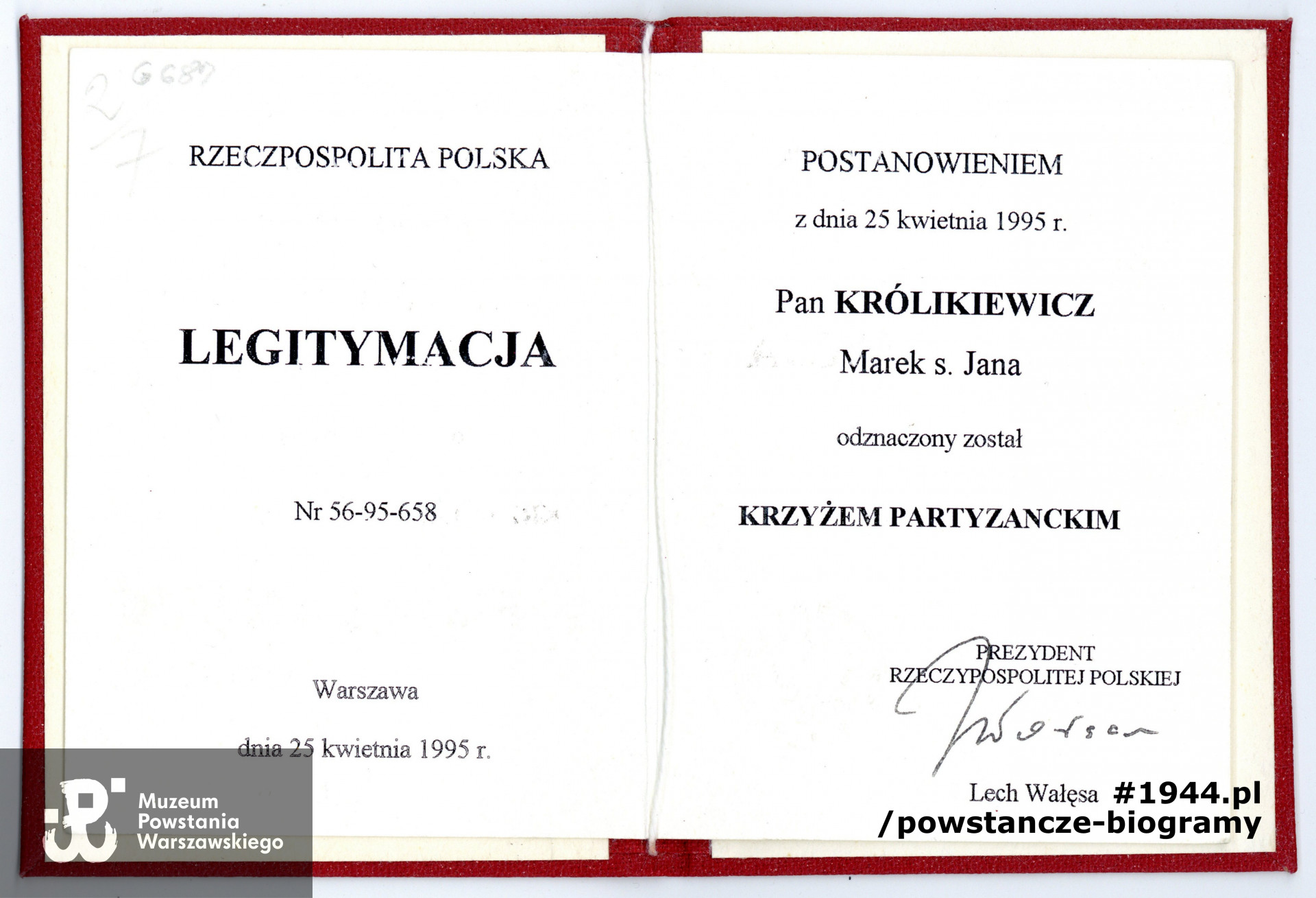 Udostępnił p. Marek Królikiewicz  "Grot"