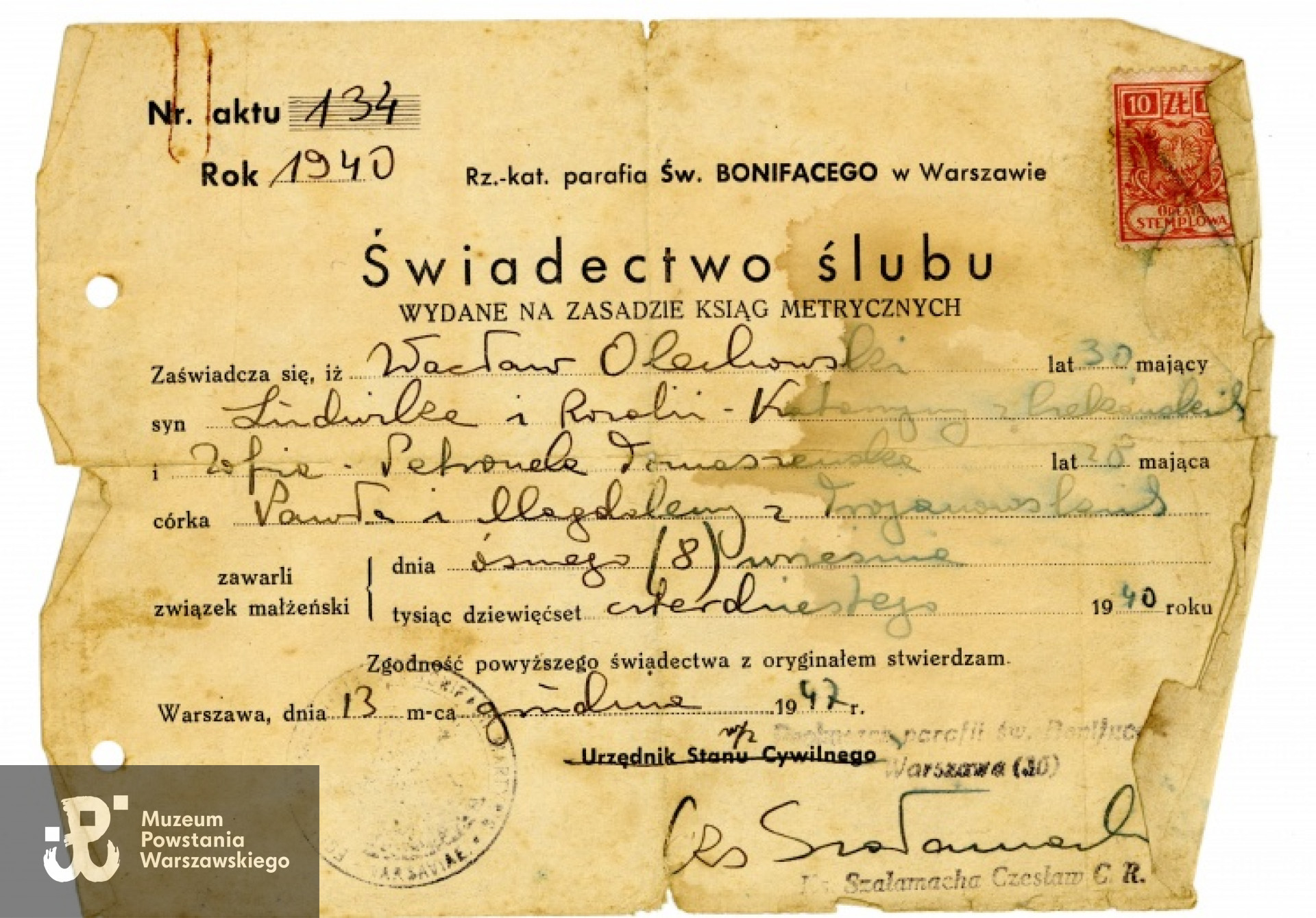 Z archiwum rodzinnego Michała Łukaszczyka