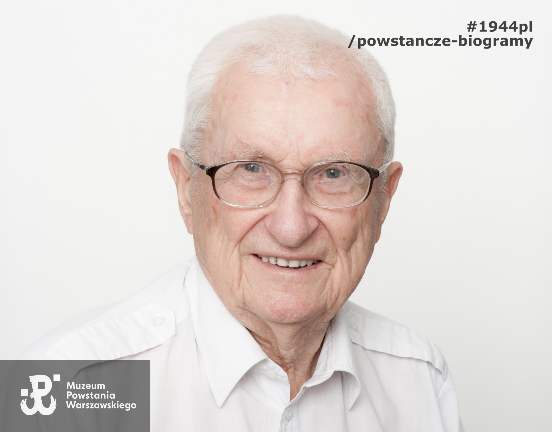 Zdjęcie z serii portretów Powstańców Warszawskich wykonanych w ramach projektu "1944/70/2014" realizowanego przez grupę WWPHOTO dla uczczenia 70. rocznicy wybuchu Powstania Warszawskiego. Muzeum Powstania Warszawskiego, 22.07-04.08 2013.