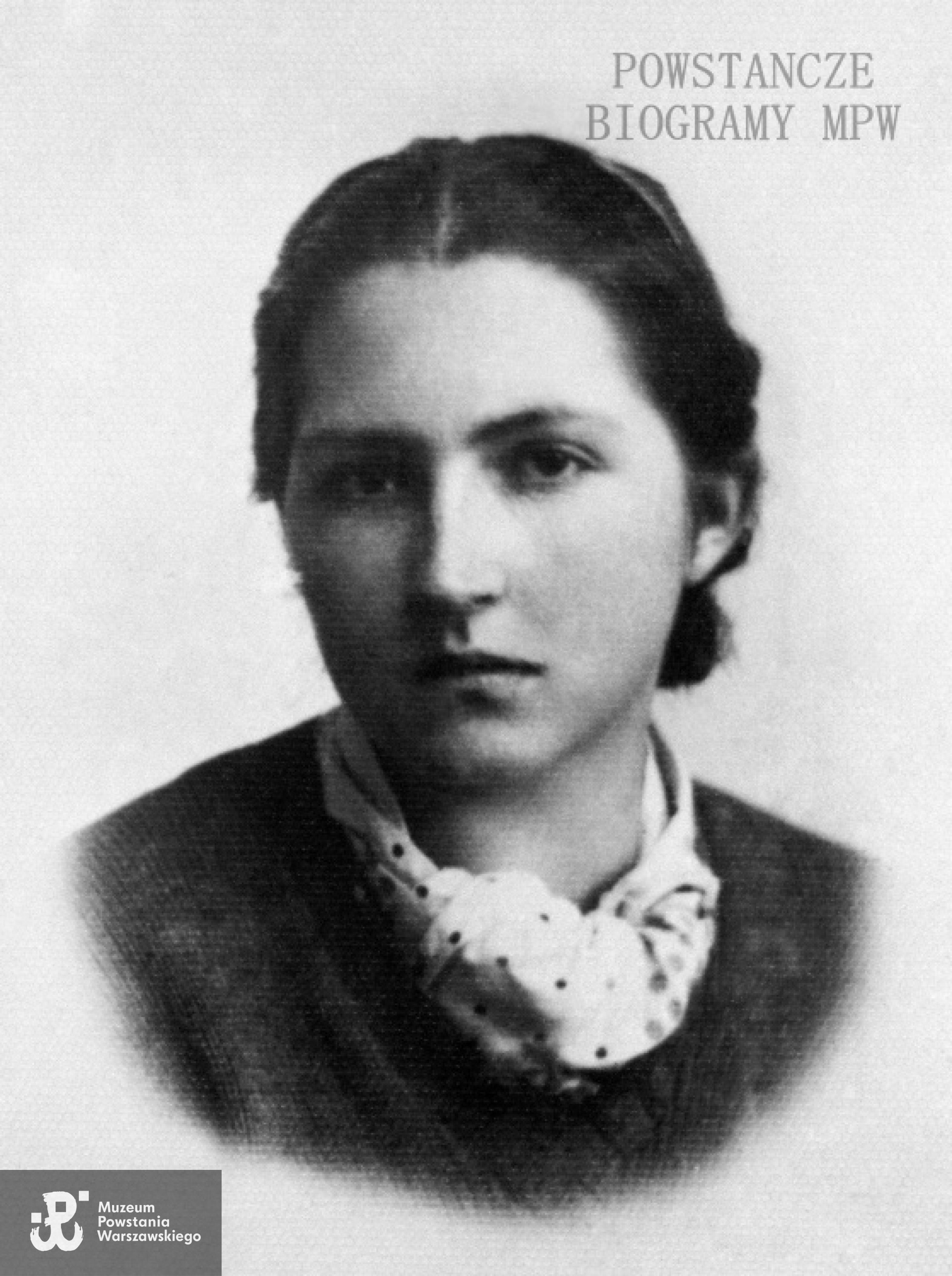 Zofia Stefanowska-Treugutt  ps. "Zosia Sadowa" (1926-2007). Fot. AR MPW