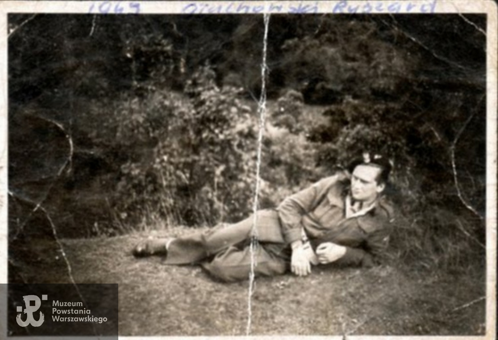 Ryszard Głuchowski - 1945 rok. Zdjęcie ze zbiorów Zdzisława Głuchowskiego udostępniła Joanna Głuchowska / Archiwum 2 HBAP