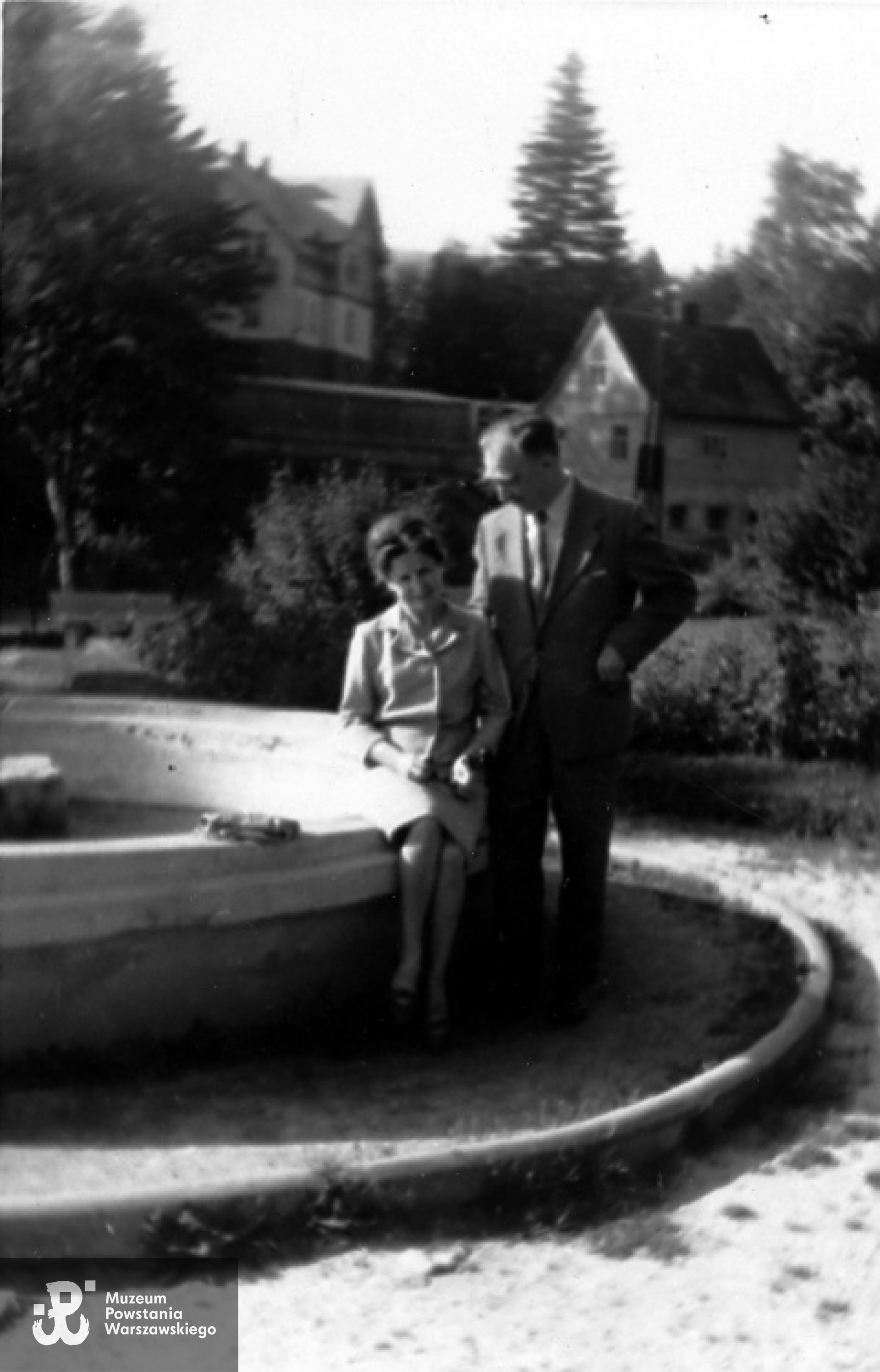 Szklarska Poręba, wrzesień 1967 r. Wisława Samulska-Skłodowska ps."Wisia" i płk dypl. Józefem Szostakiem ps. "Filip"