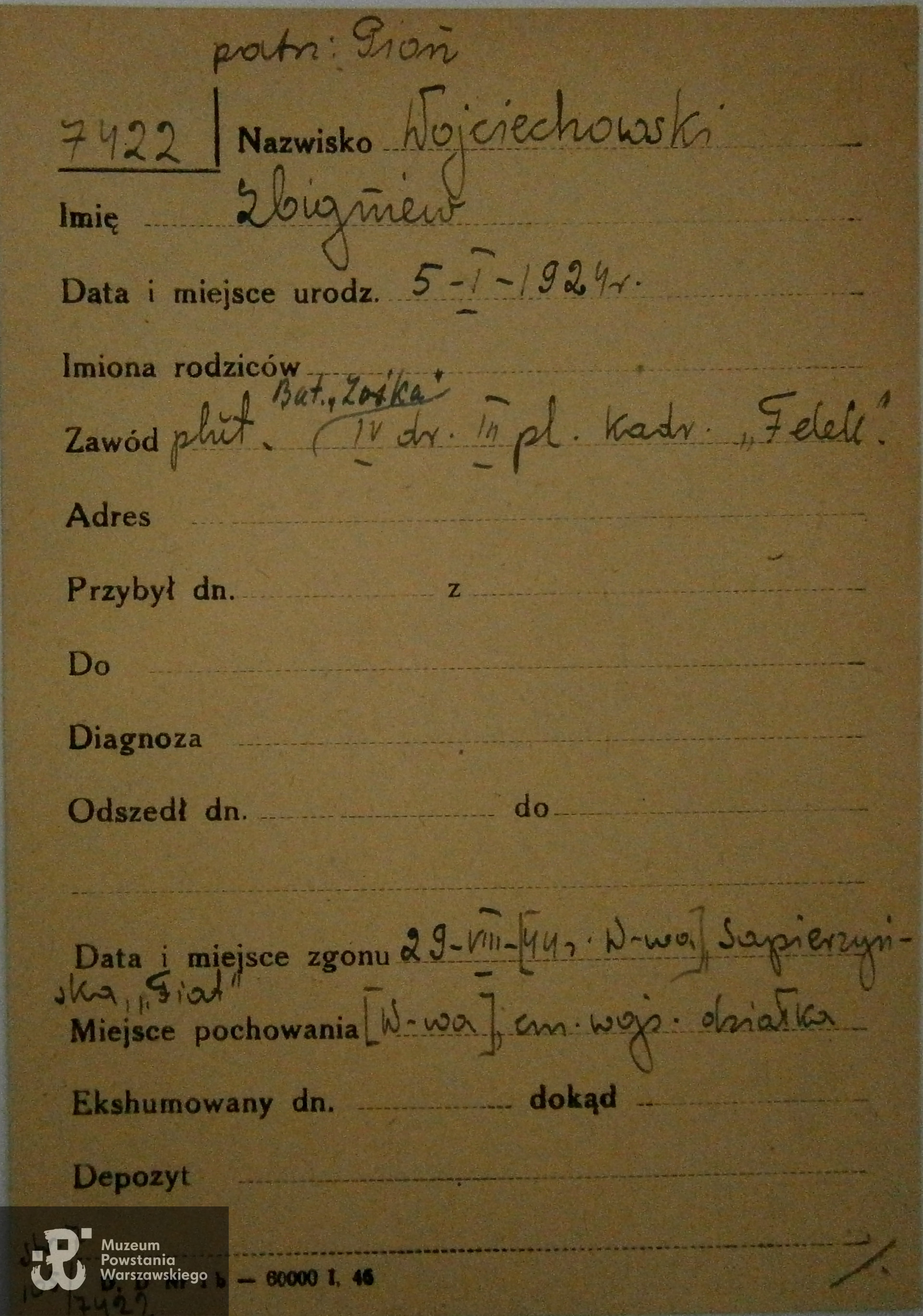 Powązki Wojskowe - kwatera poległych żołnierzy Batalionu "Zośka". Fot. Wikipedia/domena publiczna