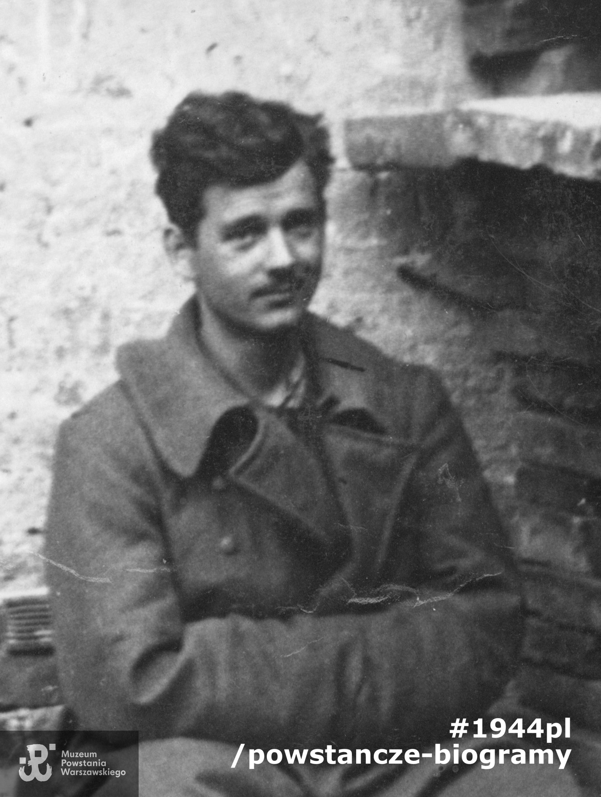 kpr. pchor. Witold Zołoteńki ps. "Kadet" (1916-1944). Fot. (fragment szerszego ujęcia) ze zbiorów Muzeum Powstania Warszawskiego, sygn. P/9079, dar p. Krzysztofa Jaworskiego