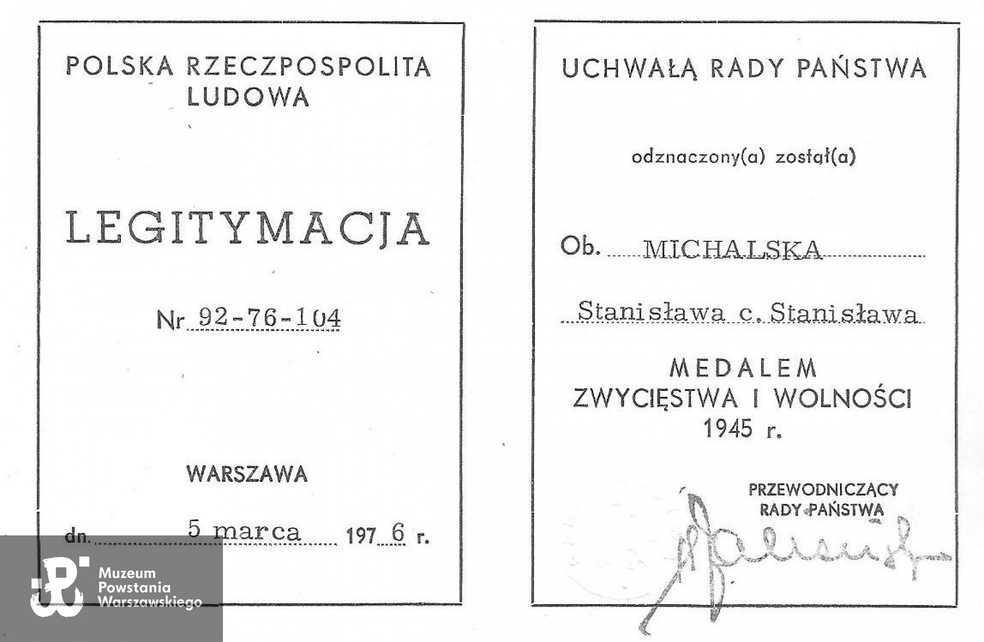 Z archiwum rodzinnego córki, p. Jolanty Gwardeckiej