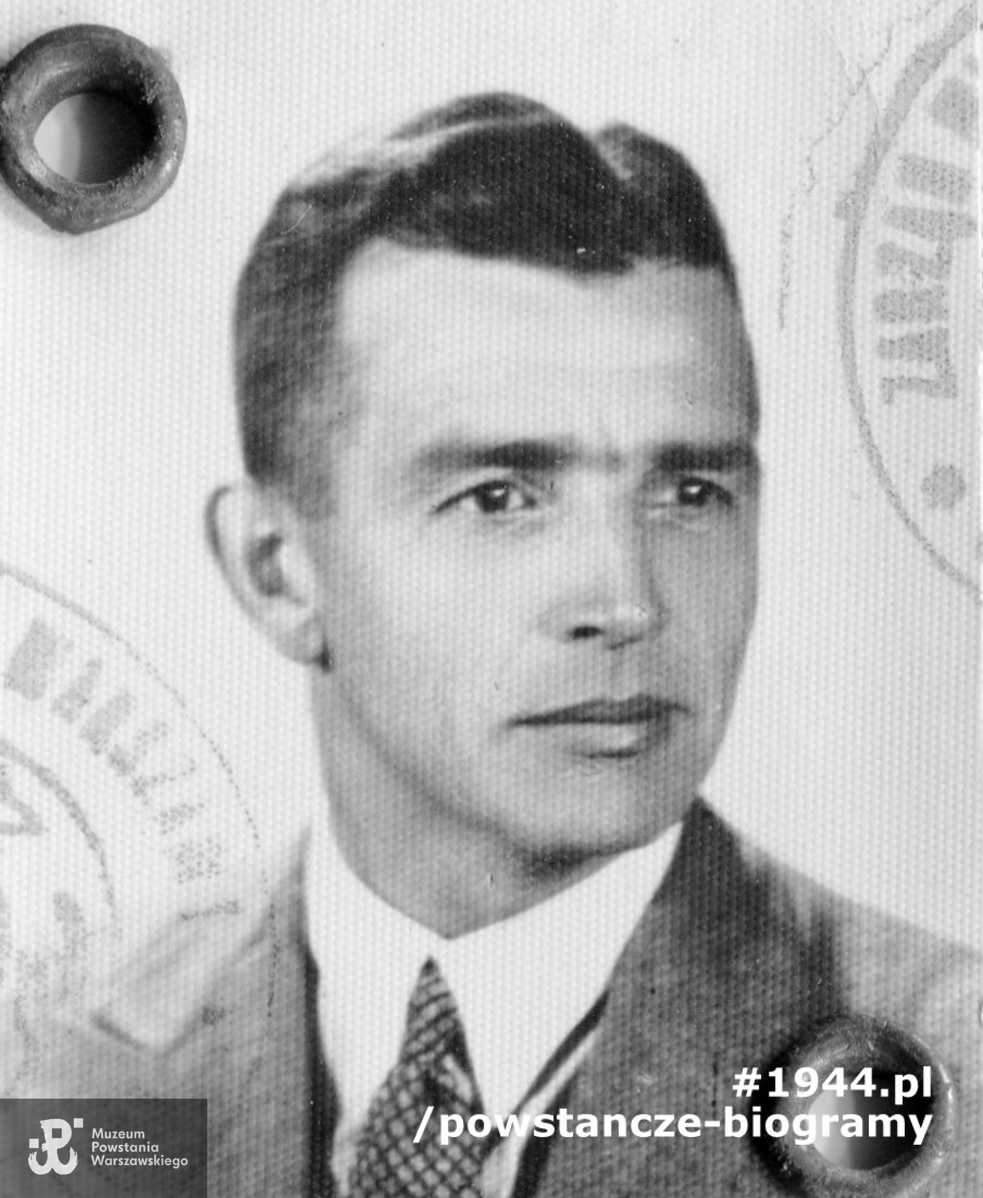 mjr Tadeusz Andrzej Grochowski ps. "Fidelis" (1901-1944). Fotografia  ze zbiorów Muzeum Powstania Warszawskiego, sygn.  P/7130/10