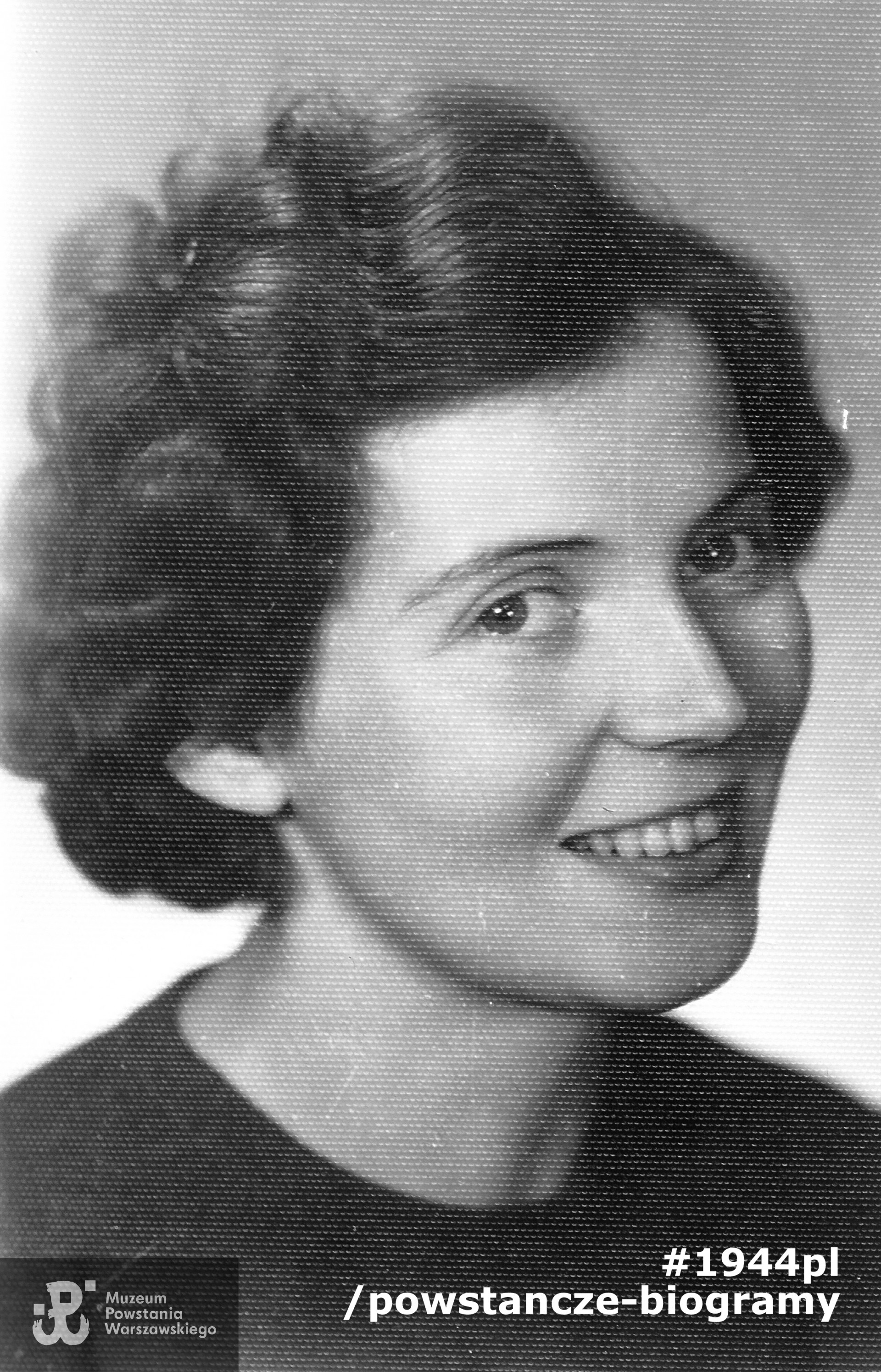Zofia Zakrzewska z domu Urbaniak - fotografia portretowa wykonana po wojnie. Z archiwum rodzinnego p. Ludwika Zakrzewskiego, syna.