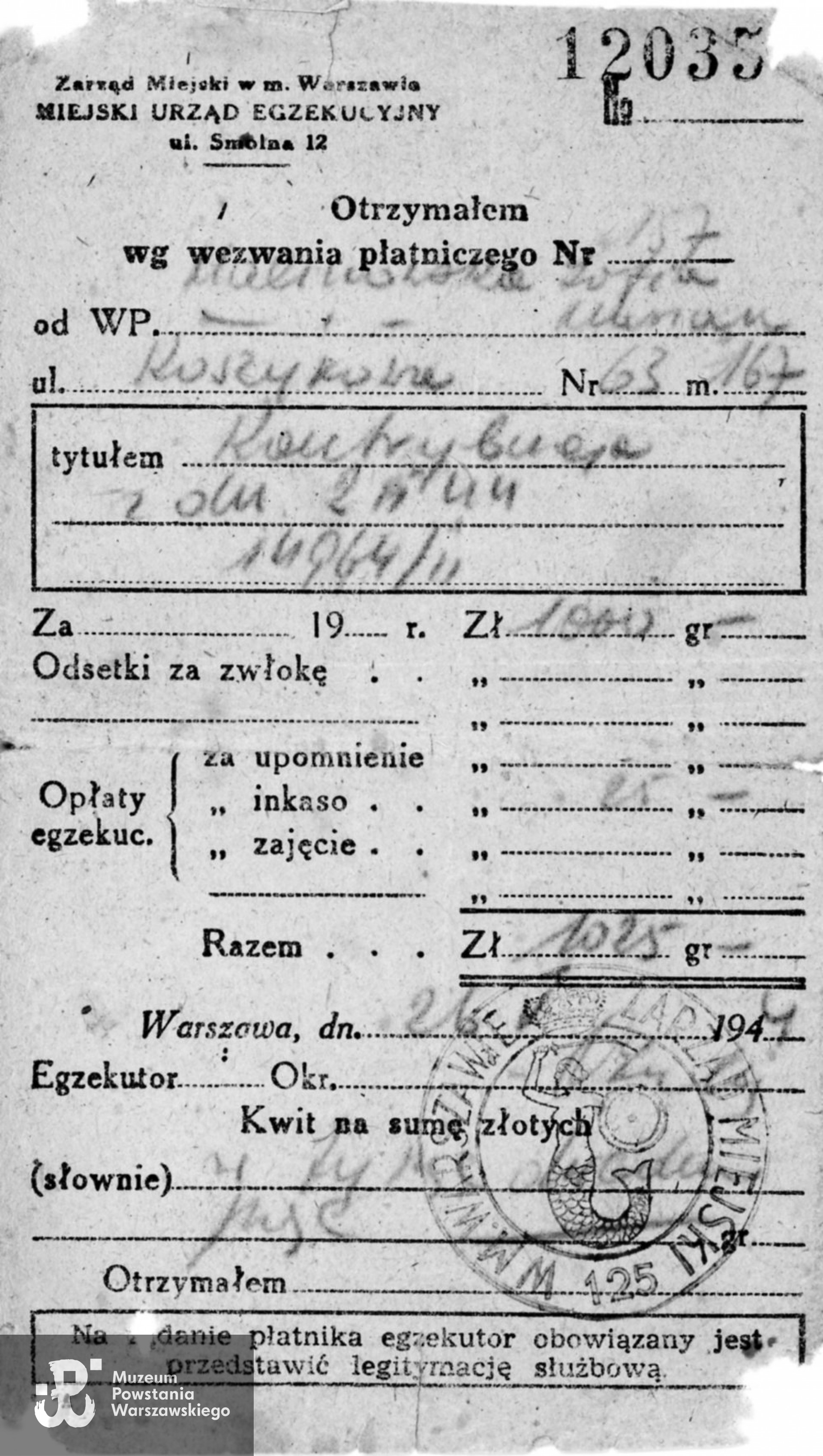 Z archiwum rodzinnego p. Mieczysława Malinowskiego