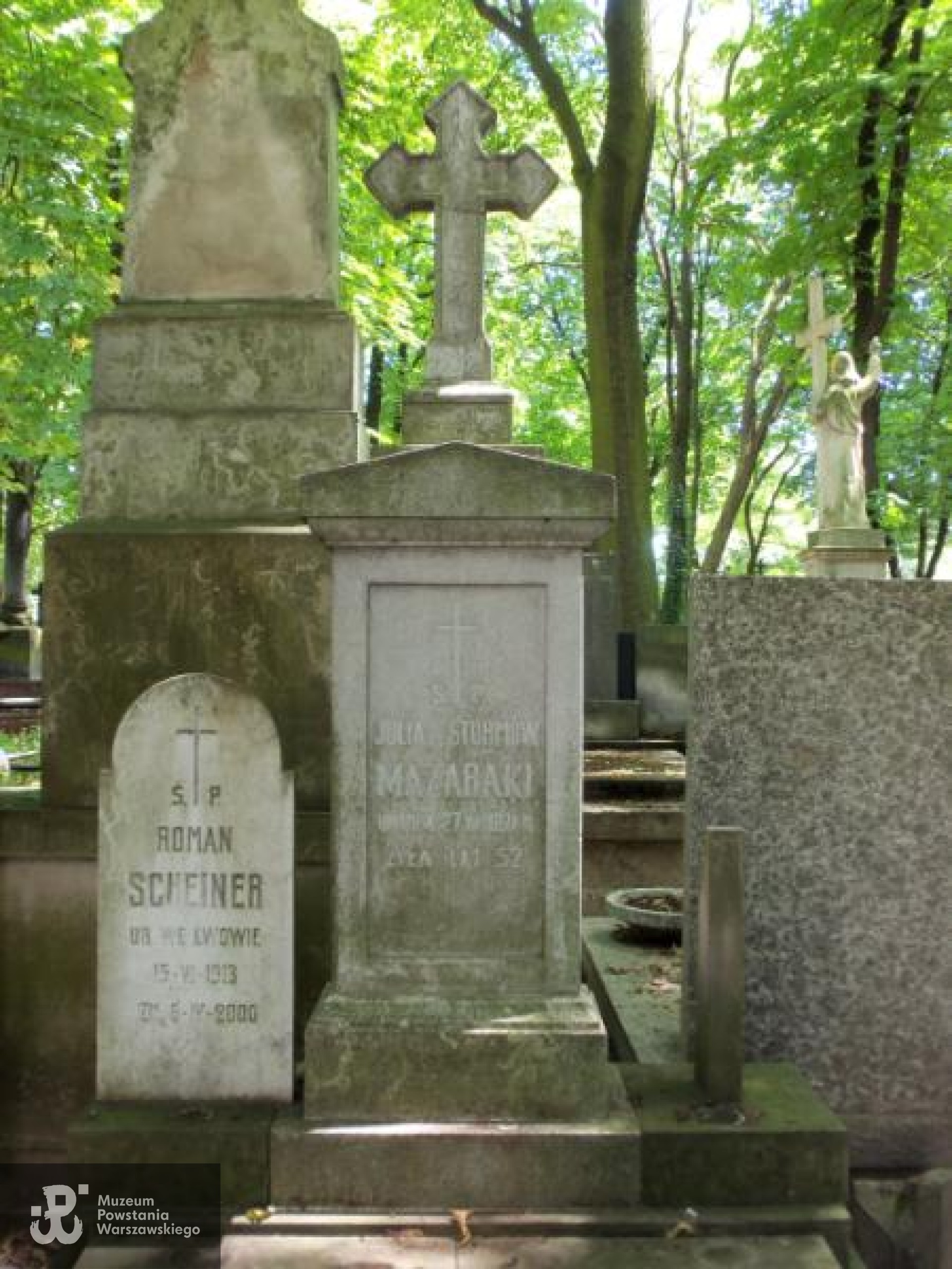 Fot. Warszawskie Zabytkowe Pomniki Nagrobne:  serwis mapowy m. st. Warszawy: <i>cmentarze.um.warszawa.pl</i>