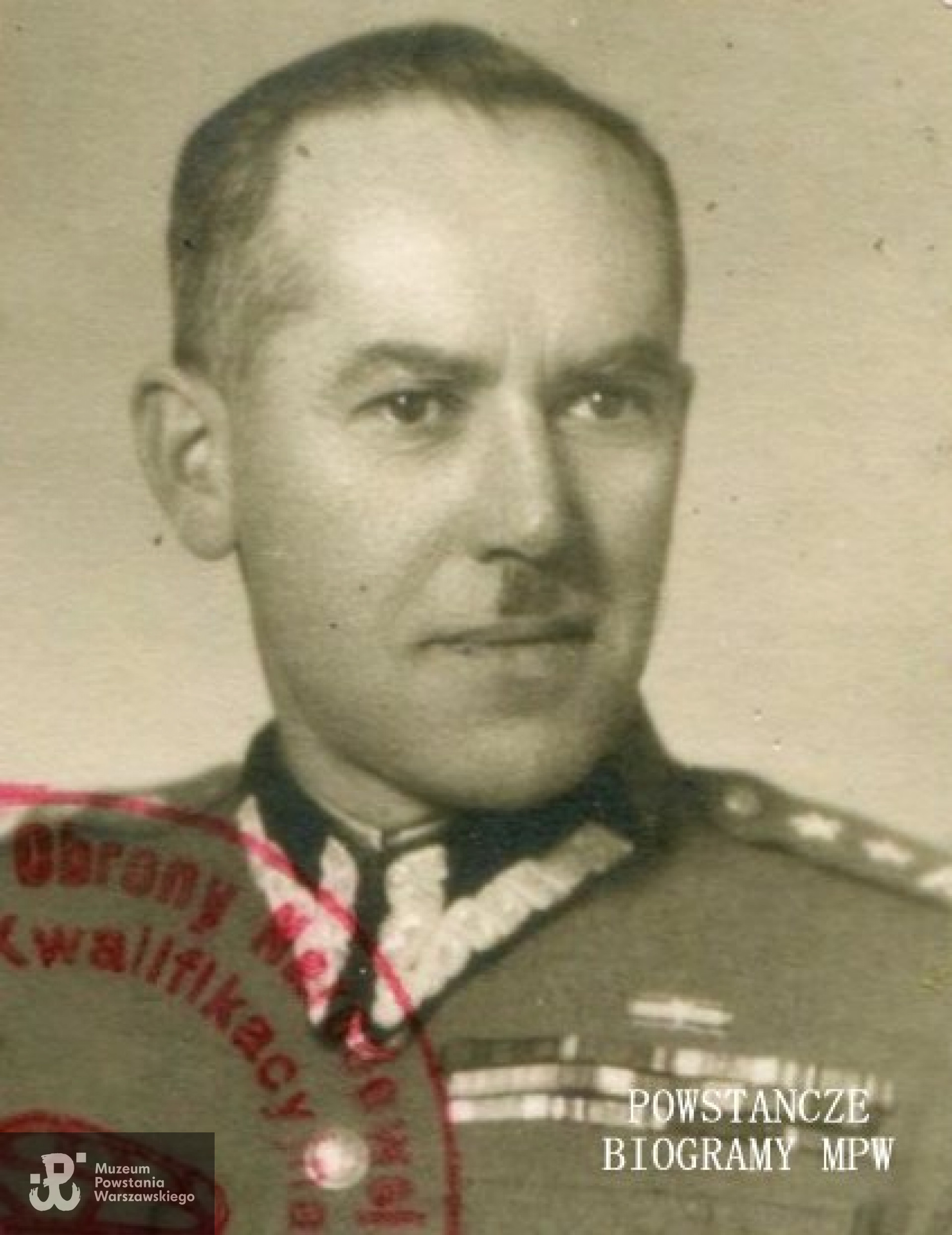kpt. Bolesław Kłosiński ps. "Boryś" (1896-1990) Fot. z archiwum  rodzinnego Adriany Zawadzkiej - Kłosińskiej