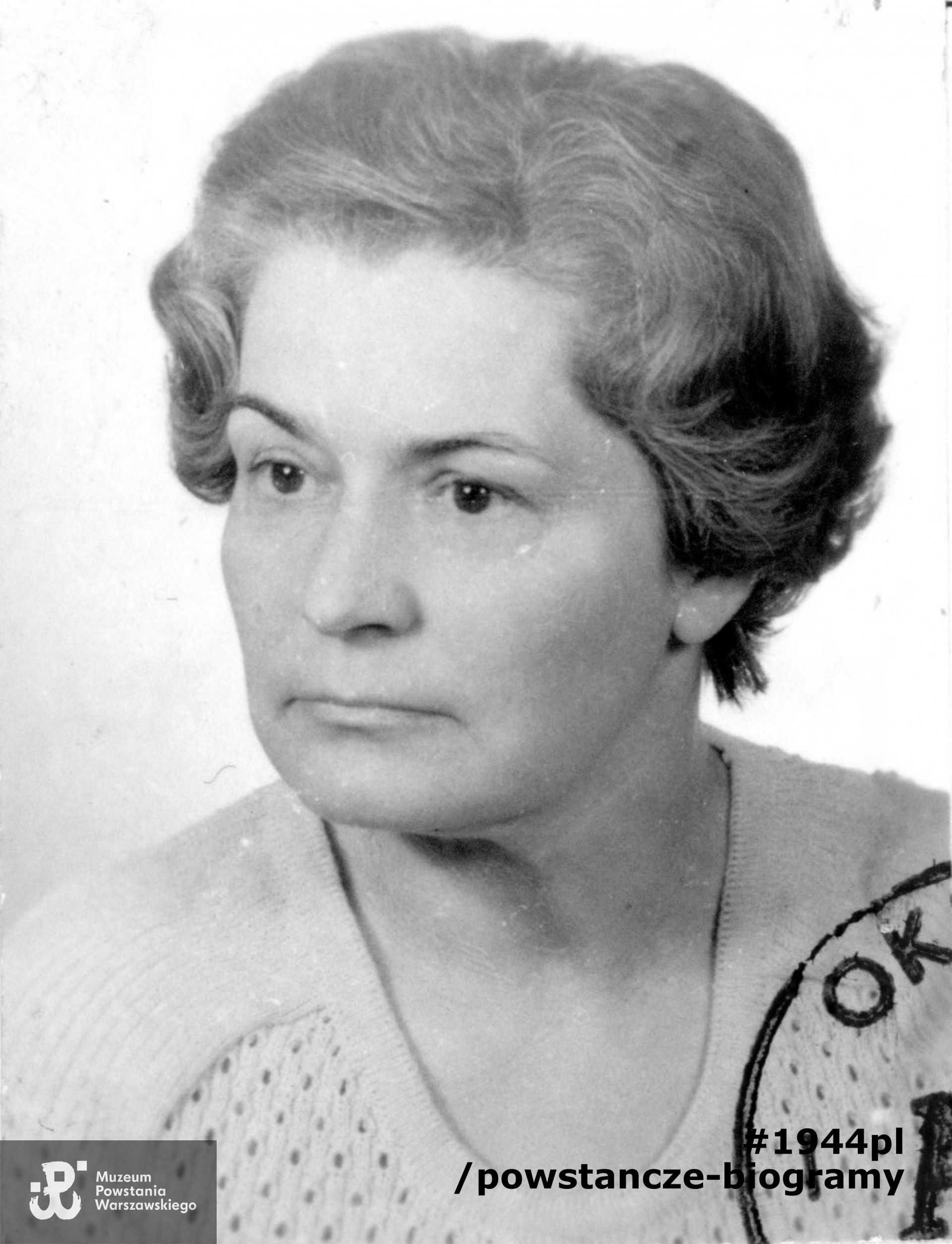 Barbara Goebel - Gajownik. Fotografia z dokumentów kombatanckich, lata 90-te XX w. 