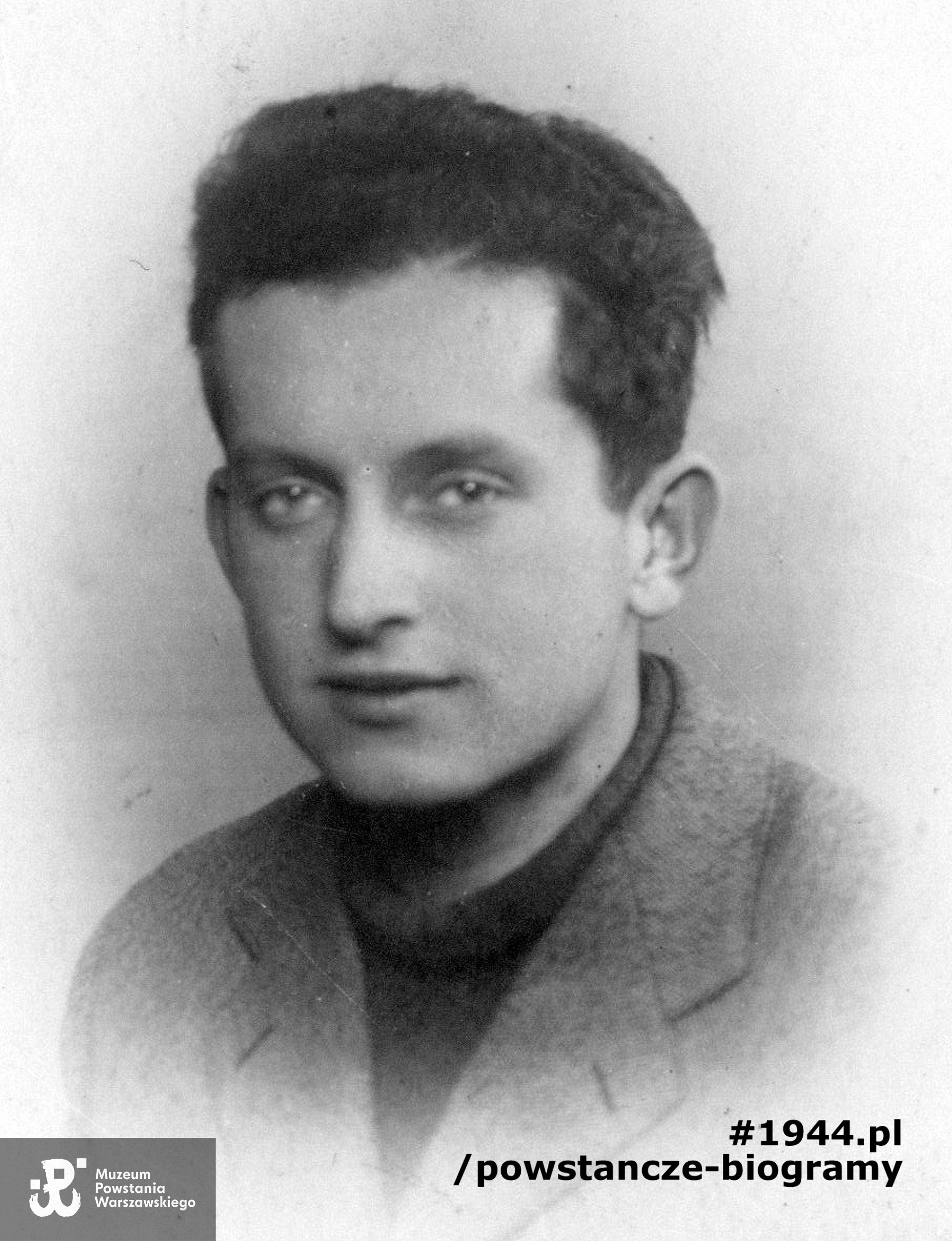 kpr. pchor. Zbigniew Maciejski "Zieliński" (1923-1989). Fot. ze zbiorów Muzeum Powstania Warszawskiego - materiały Jana Rockiego