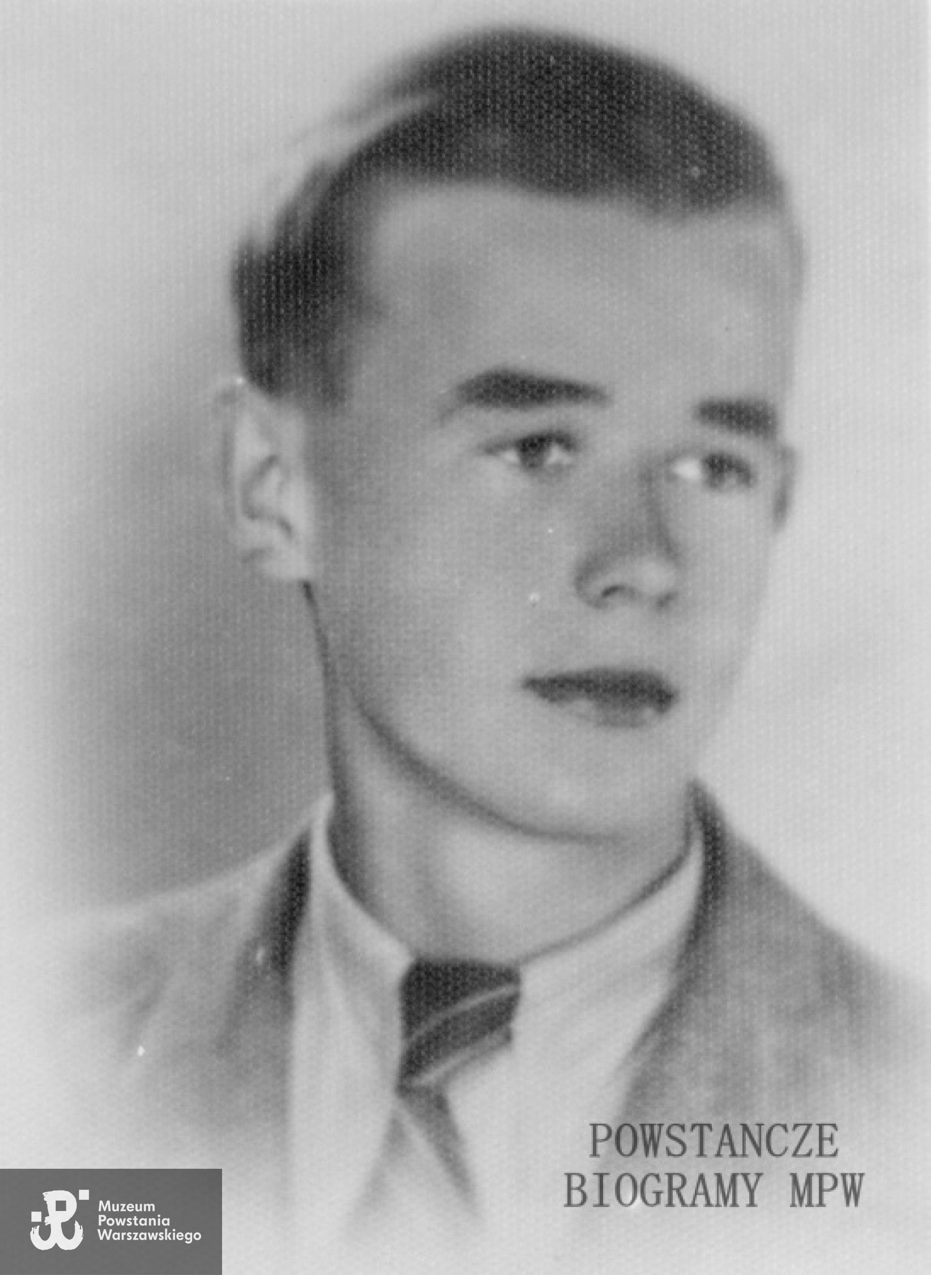 Andrzej Dzierzbicki ps. "Andrzej" (1926-1944). Fot. z archiwum rodzinnego Krystyny Mienickiej