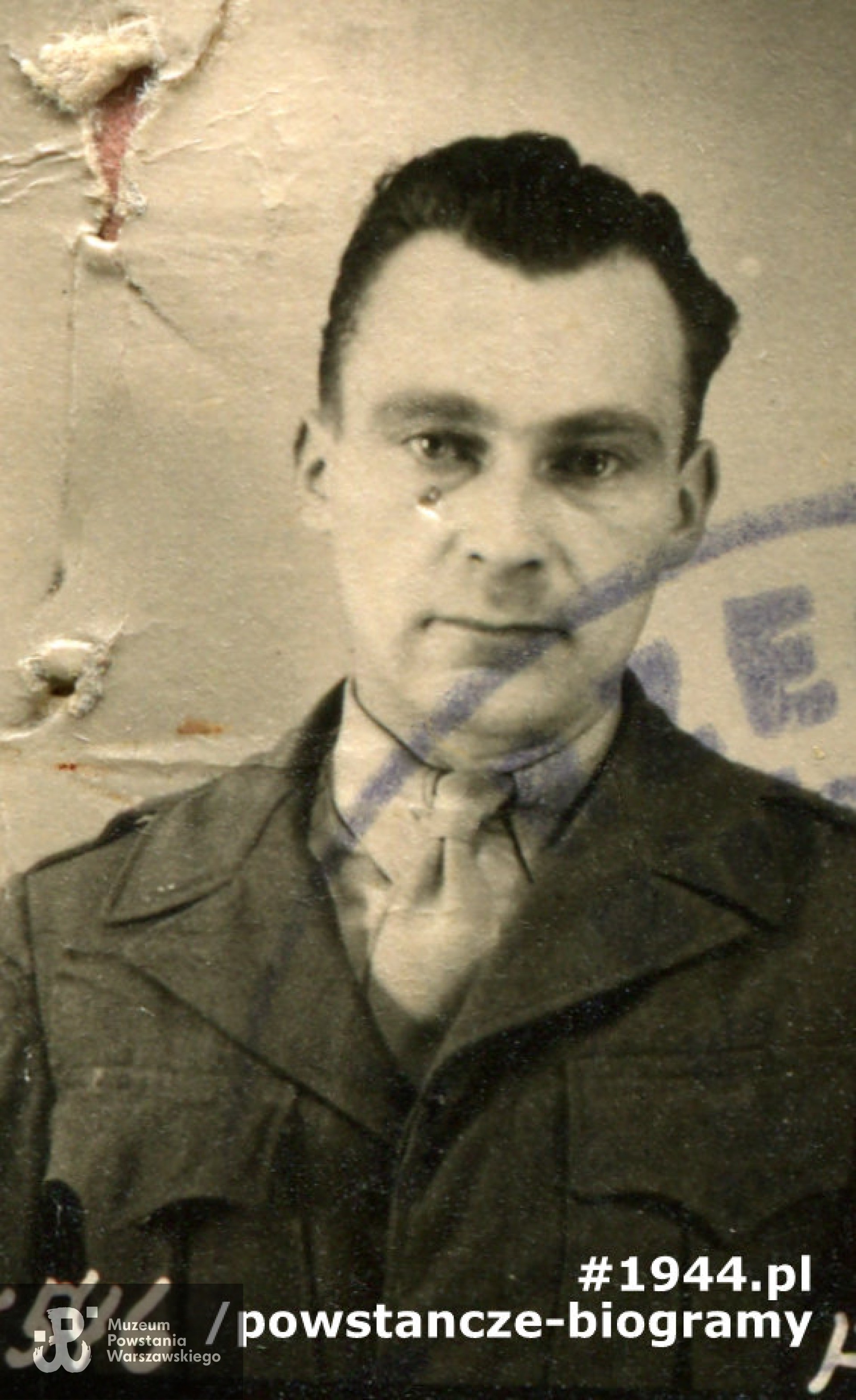  Jerzy Piotrowski ps. "Szkapa". fotografia z dokumentów. Ze  zbiorów Muzeum Powstania Warszawskiego, sygn. MPW-A-2173 (P/527)