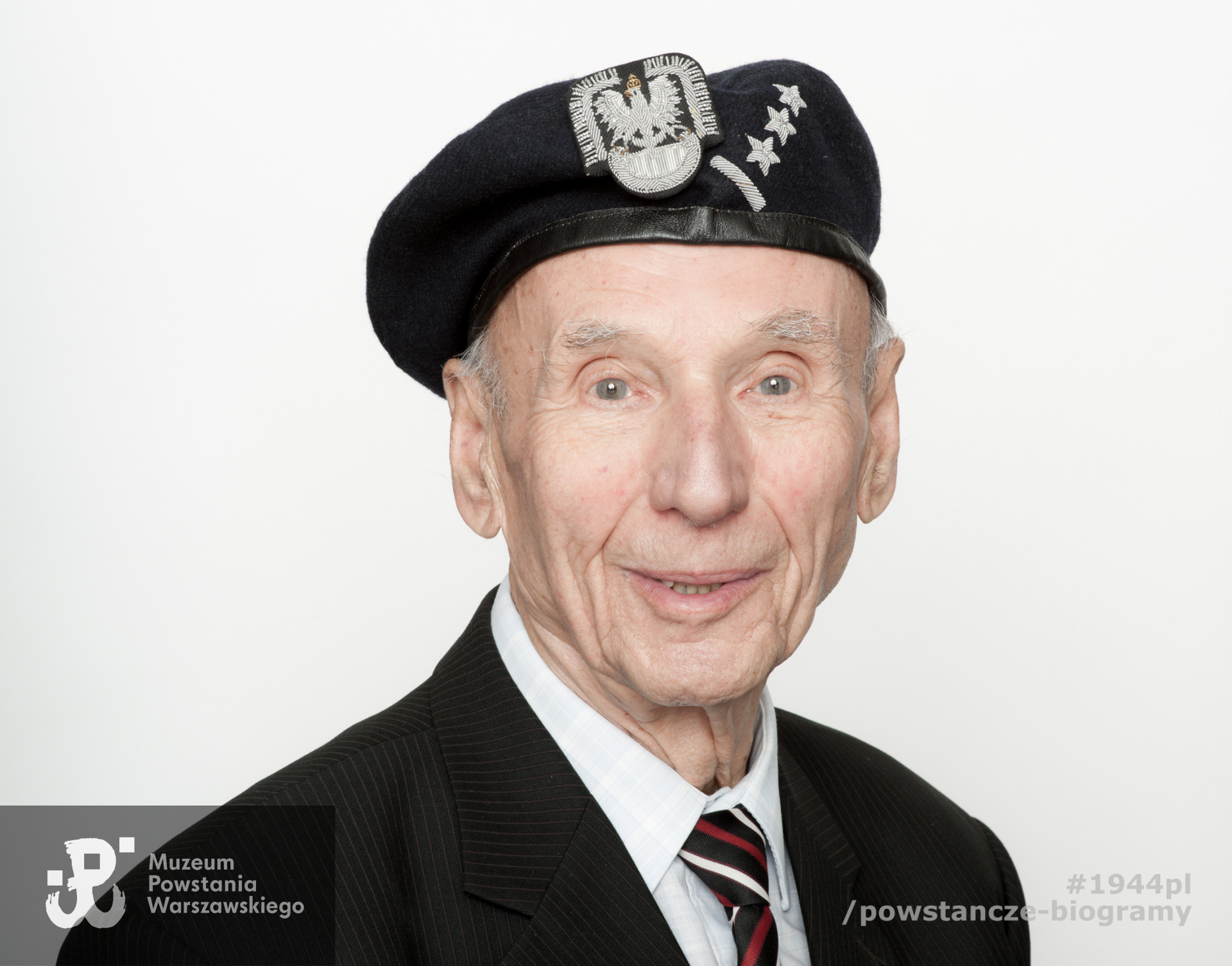 Zdjęcie z serii portretów Powstańców Warszawskich wykonanych w ramach projektu "1944/70/2014" realizowanego przez grupę WWPHOTO dla uczczenia 70. rocznicy wybuchu Powstania Warszawskiego. Muzeum Powstania Warszawskiego, 22.07-04.08 2013.