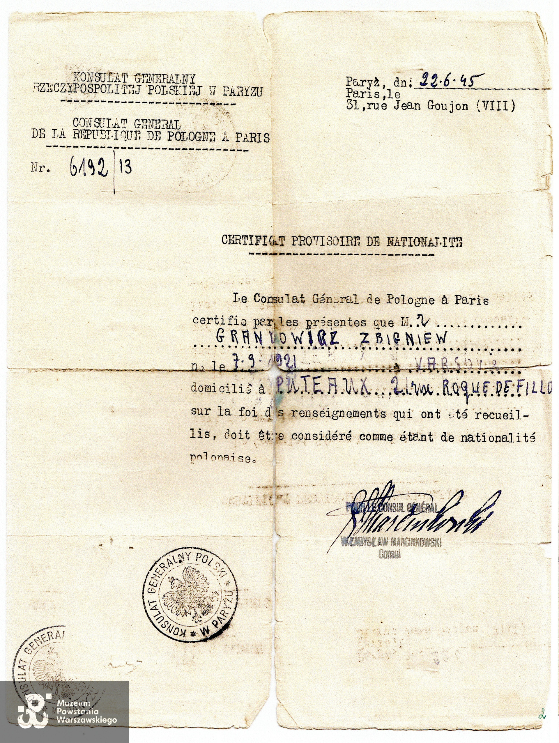 Z archiwum rodzinnego p. Reginy Grandowicz