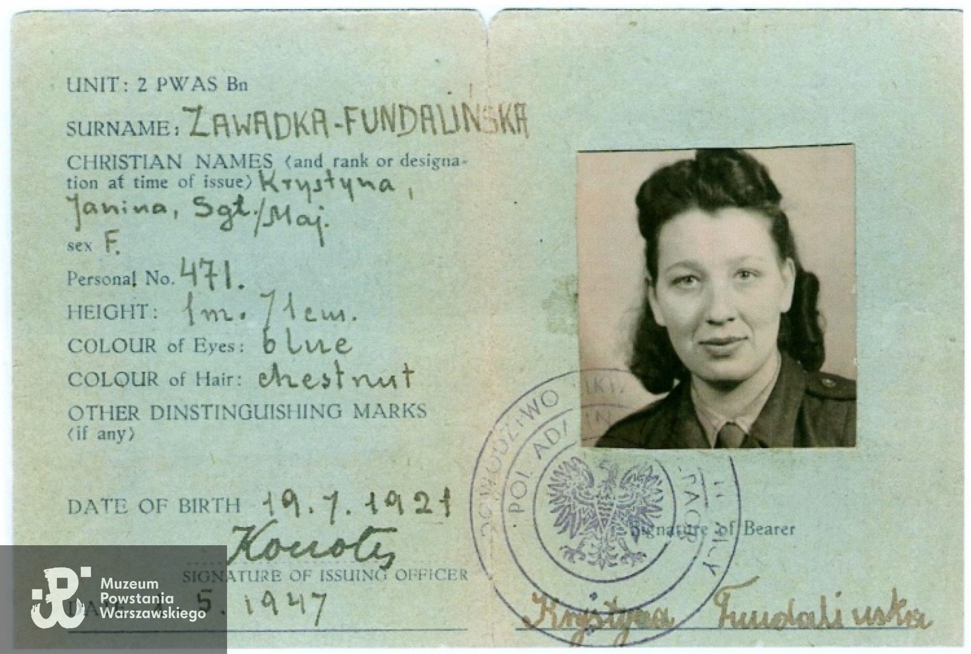  źr. Teczki personalne uczestników Powstania Warszawskiego, zasób Działu Kombatanta MPW