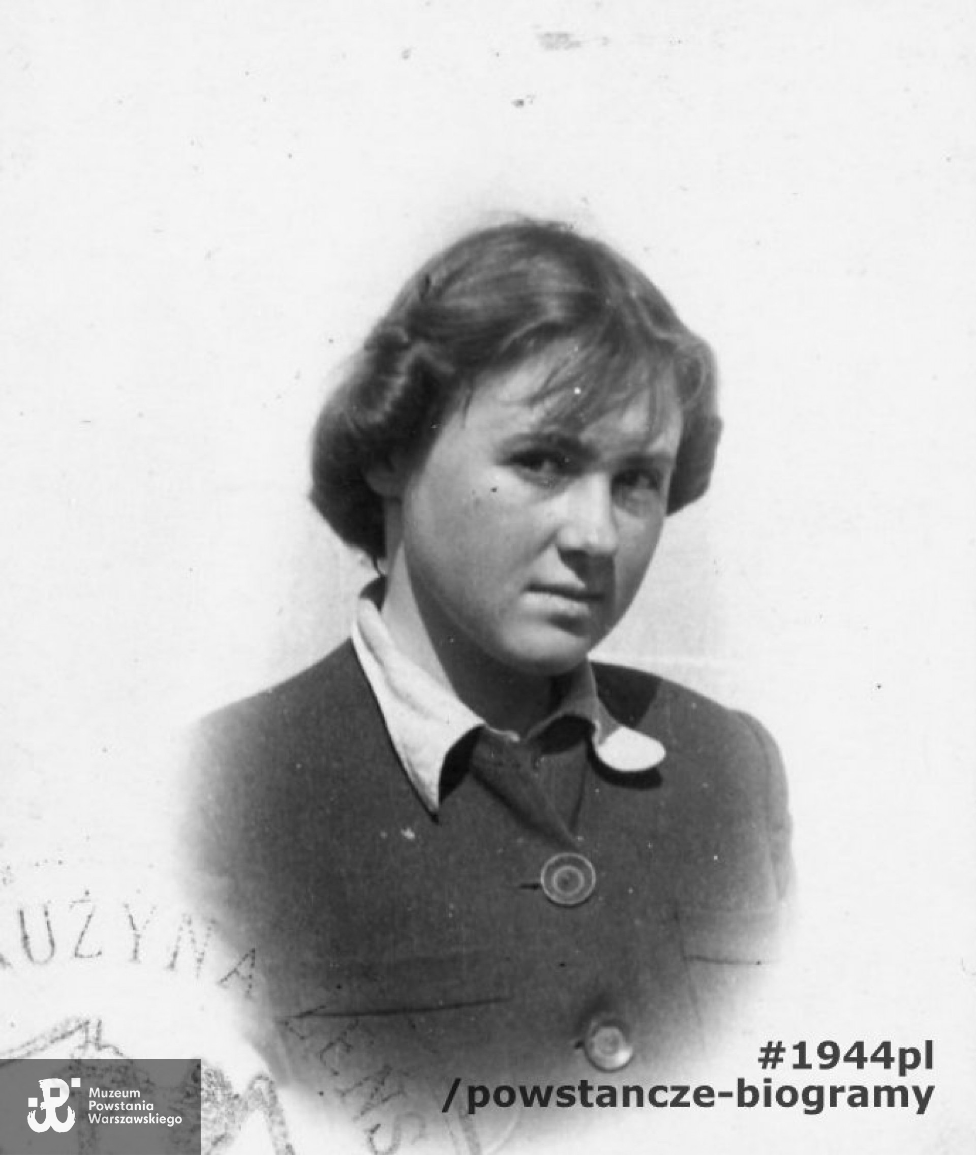 Barbara Kotarbińska-Stefanowska, zdjęcie z 1944 r. Fotografia z archiwum rodzinnego Michała Stefanowskiego.