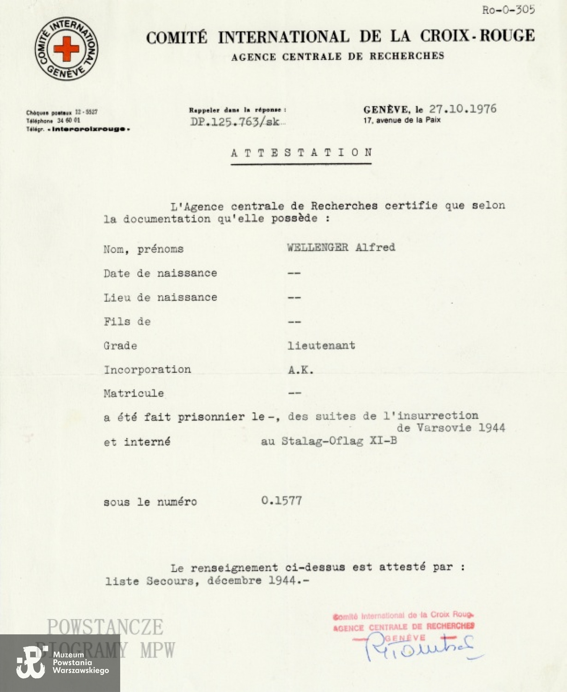 Z archiwum rodzinnego Elżbiety Wellenger