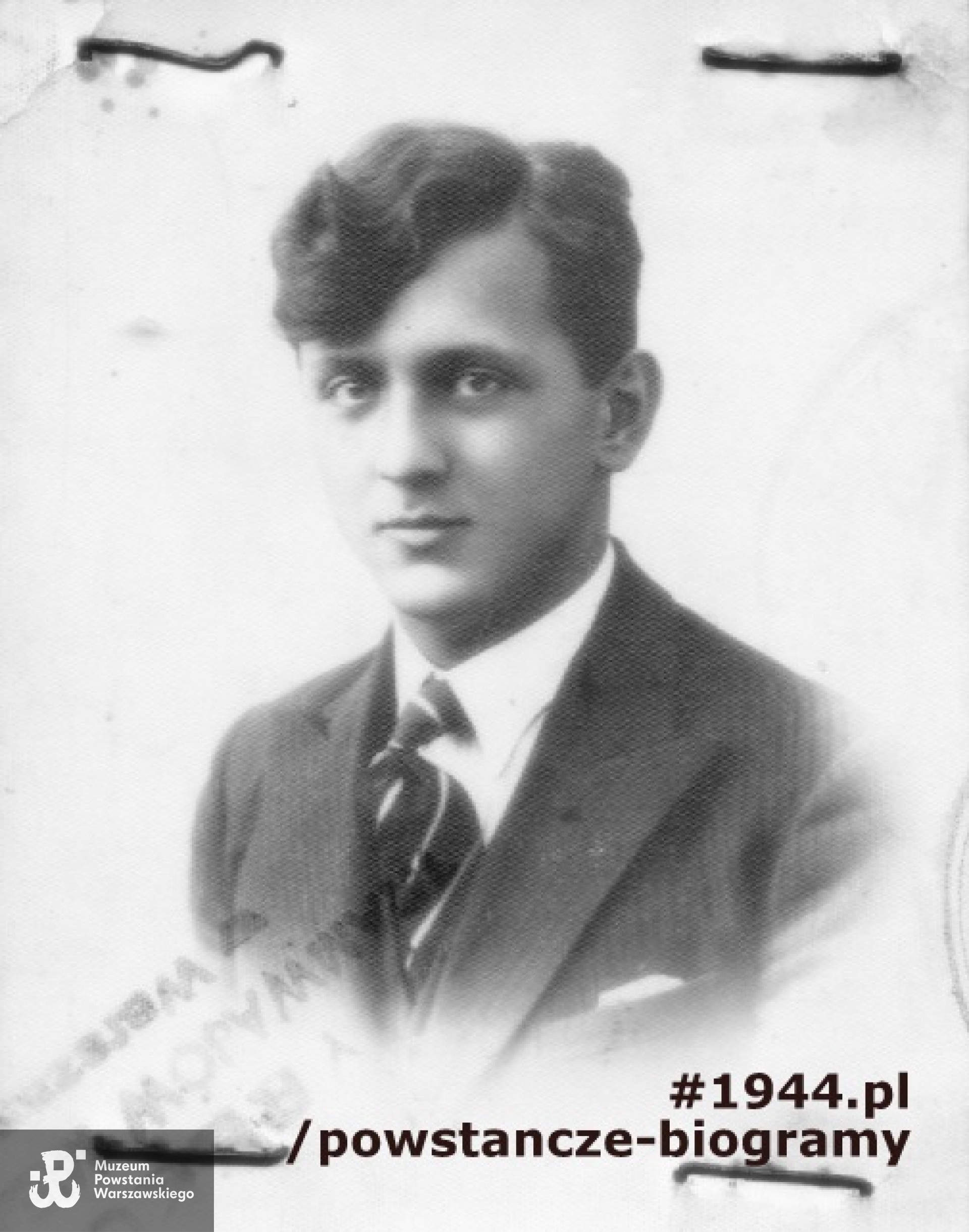 Ppor. Zygmunt Malinowski "Kruk" - zdjęcie z legitymacji szkolnej na rok 1932/1933. Fot. archiwum  rodzinne
