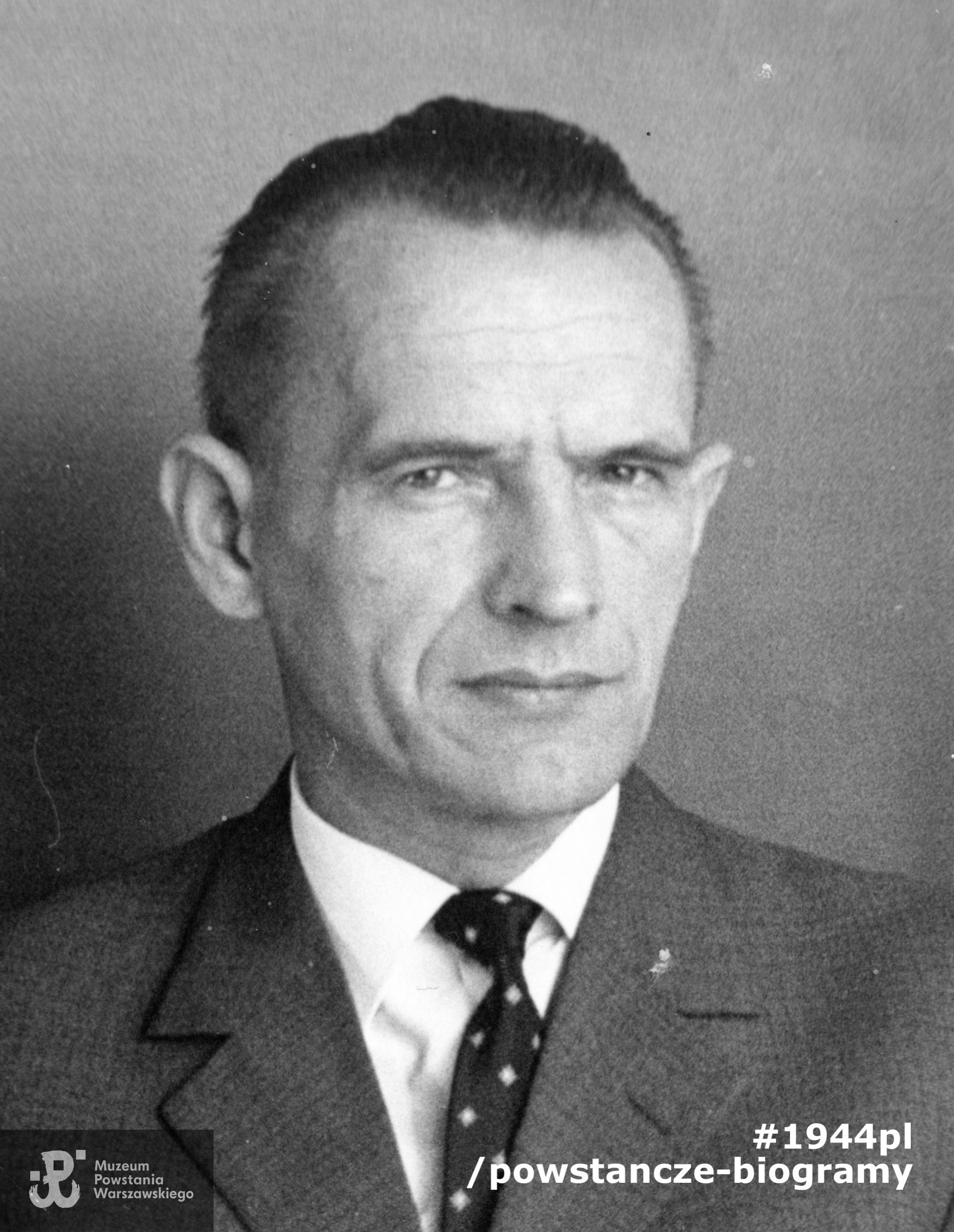 Mieczysław Szczurowski (1922-1991). Fot. ze zbiorów rodzinnych udostępnione dzięki uprzejmości p. Ewy Pośnik. Skan wykonany w Muzeum Powstania Warszawskiego, 2021.