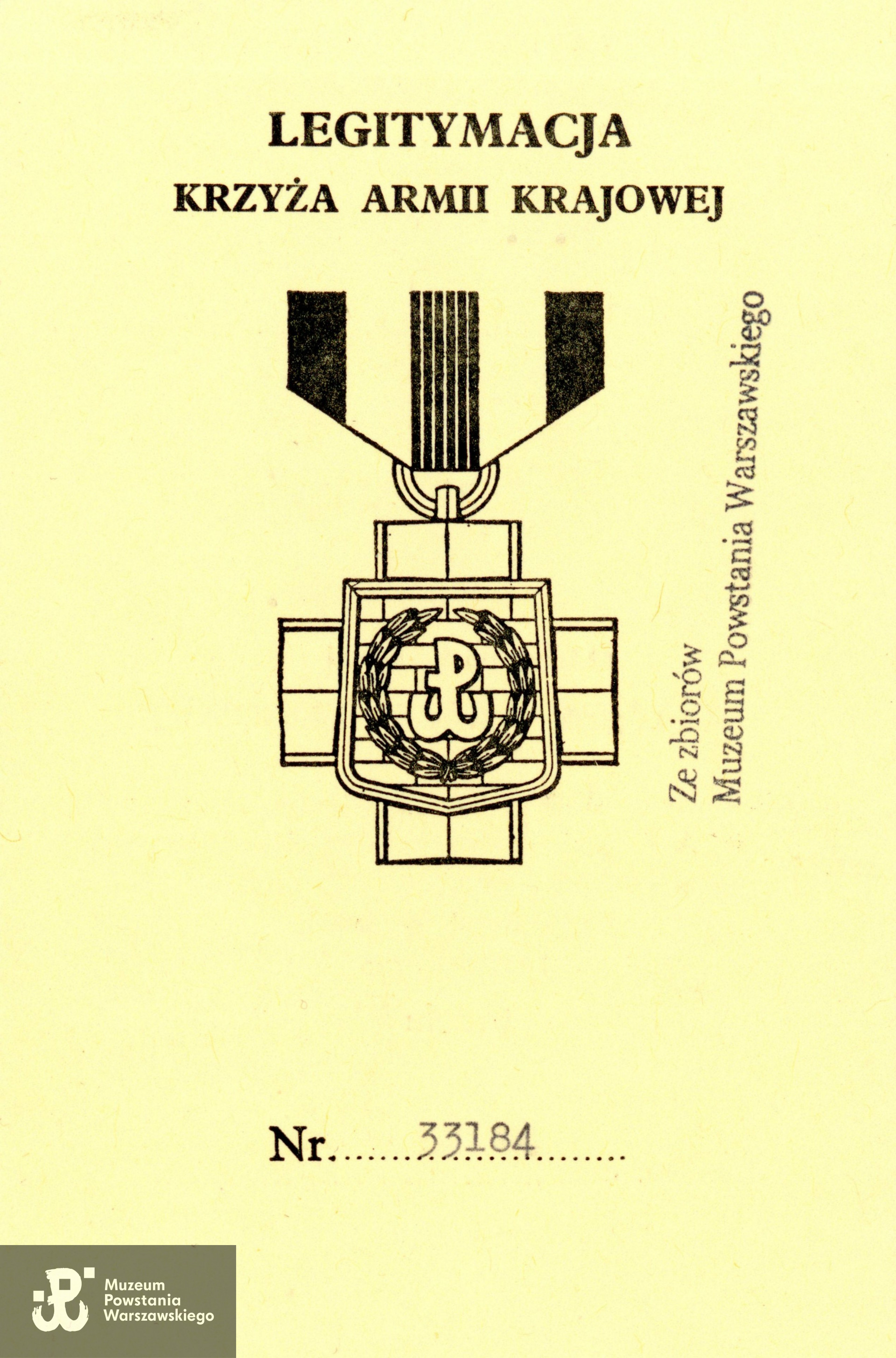 Krzyż Armii Krajowej. Ze zbiorów Muzeum Powstania Warszawskiego 