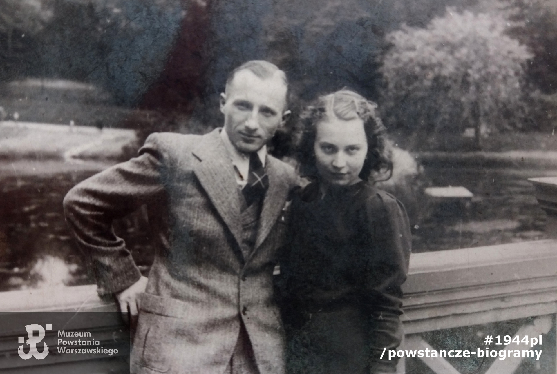 Tadeusz Roman Jędraszewski ze swą przeszłą żoną Heleną. Fot. ze zbiorów rodzinnych udostępnił  p. Mateusz Jędraszewski. 