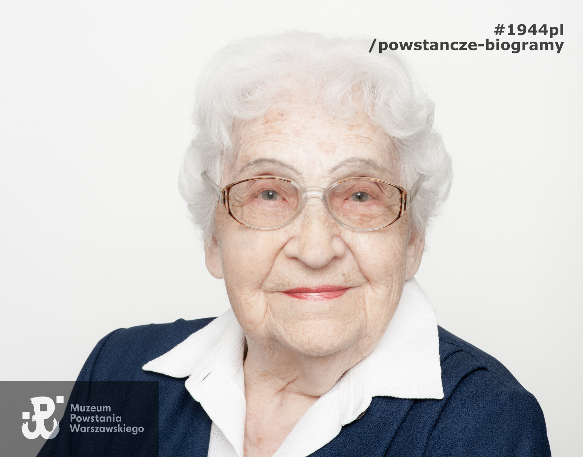 Wanda Stelmaszczyk z domu  Kłokocka. Zdjęcie z serii portretów Powstańców Warszawskich wykonanych w ramach projektu "1944/70/2014" realizowanego przez grupę WWPHOTO dla uczczenia 70. rocznicy wybuchu Powstania Warszawskiego. Muzeum Powstania Warszawskiego, 22.07-04.08 2013.
