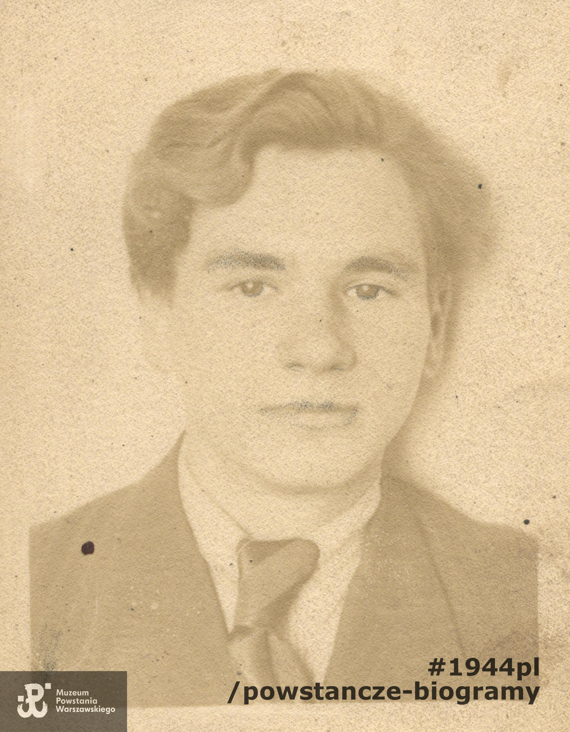 Zygmunt Hazik (1925-1944). Fot. ze zbiorów p. Elżbiety Glinki, skan: materiały do Słownika Uczestników PW - Pokój Kombatanta