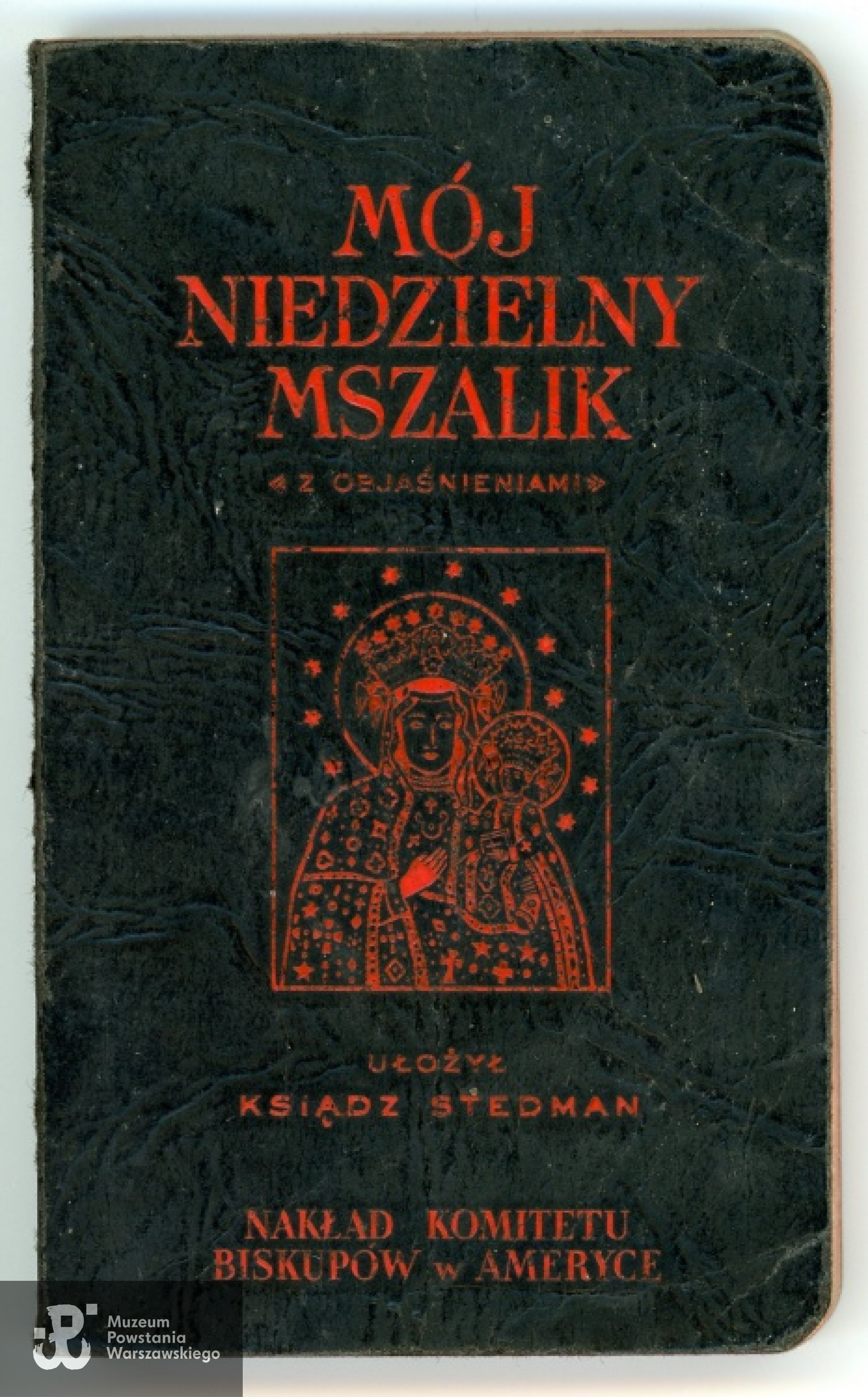 Modlitewnik obozowy Zbigniewa Kowalewskiego przesłany w paczce Międzynarodowego Czerwonego Krzyża do Oflagu Murnau