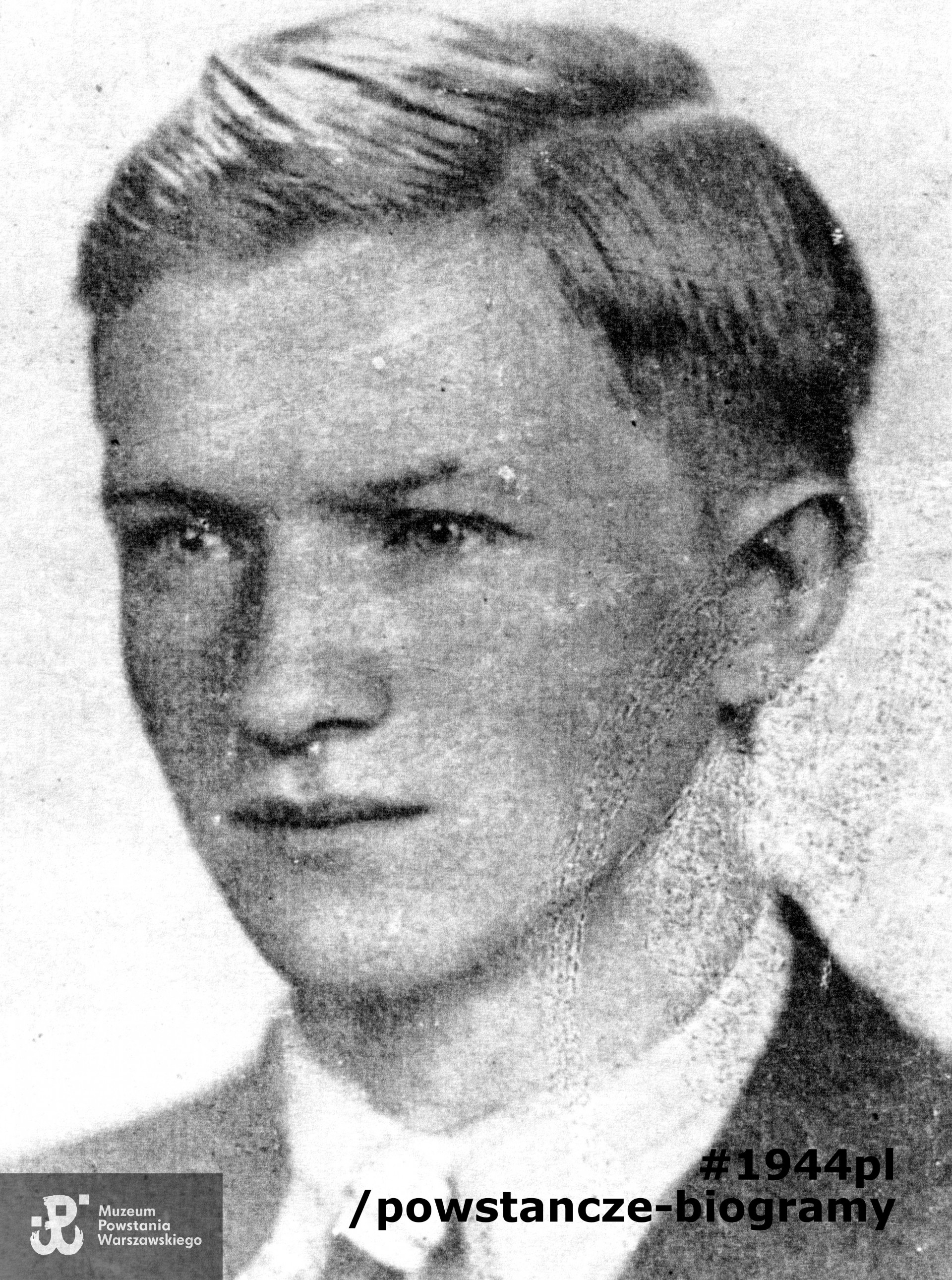 kpr. pchor. Jan Konarzewski (1924 - ? 1944). Zdjęcie udostępnione z archiwum rodzinnego Zbigniewa Konarzewskiego