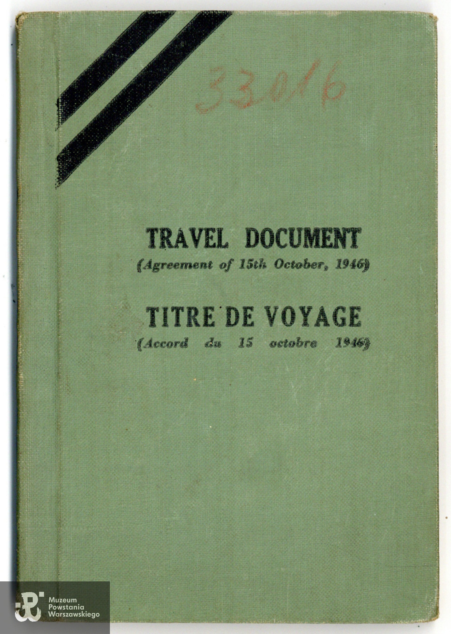 Paszport (Travel Document/Titre de Voyage) wystawiony na nazwisko Zdzisława Raczkowska]. Dokument ze zdjęciem.