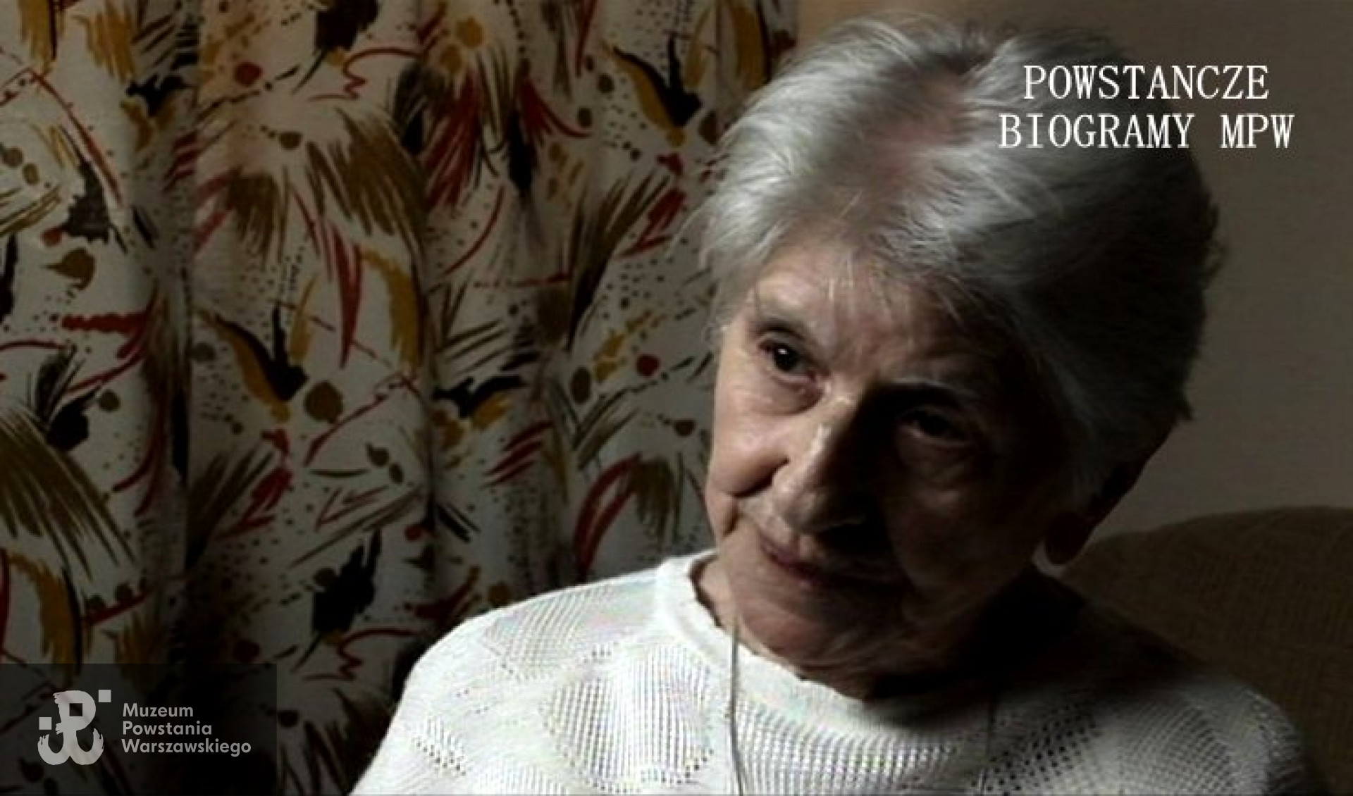 Krystyna Nowakowska - Piórkowska „Pela”  (1923-2016). Na zdjęciu w 2010 roku podczas wywiadu dla Archiwum Historii Mówionej.