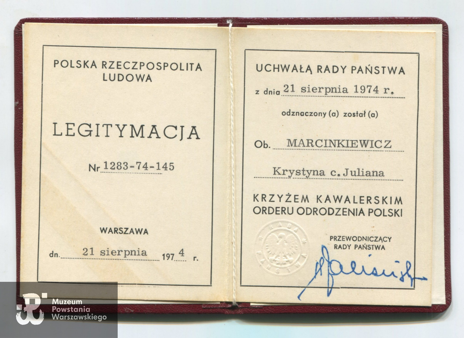 Ze zbiorów p. Krystyny Marcinkiewicz z d. Olszewskiej