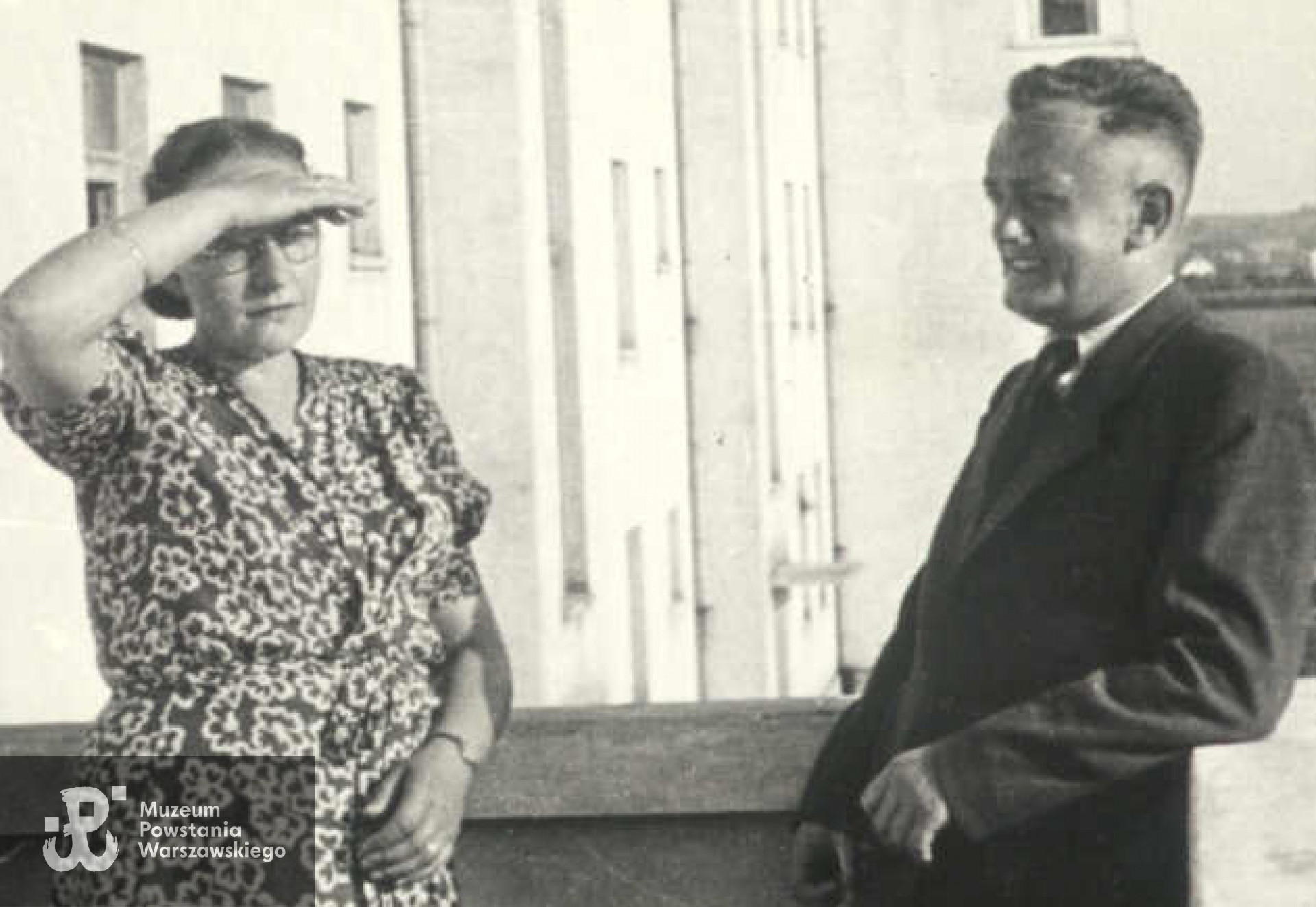 Rok 1949 - Henryk Zasada z żoną w Mościcach