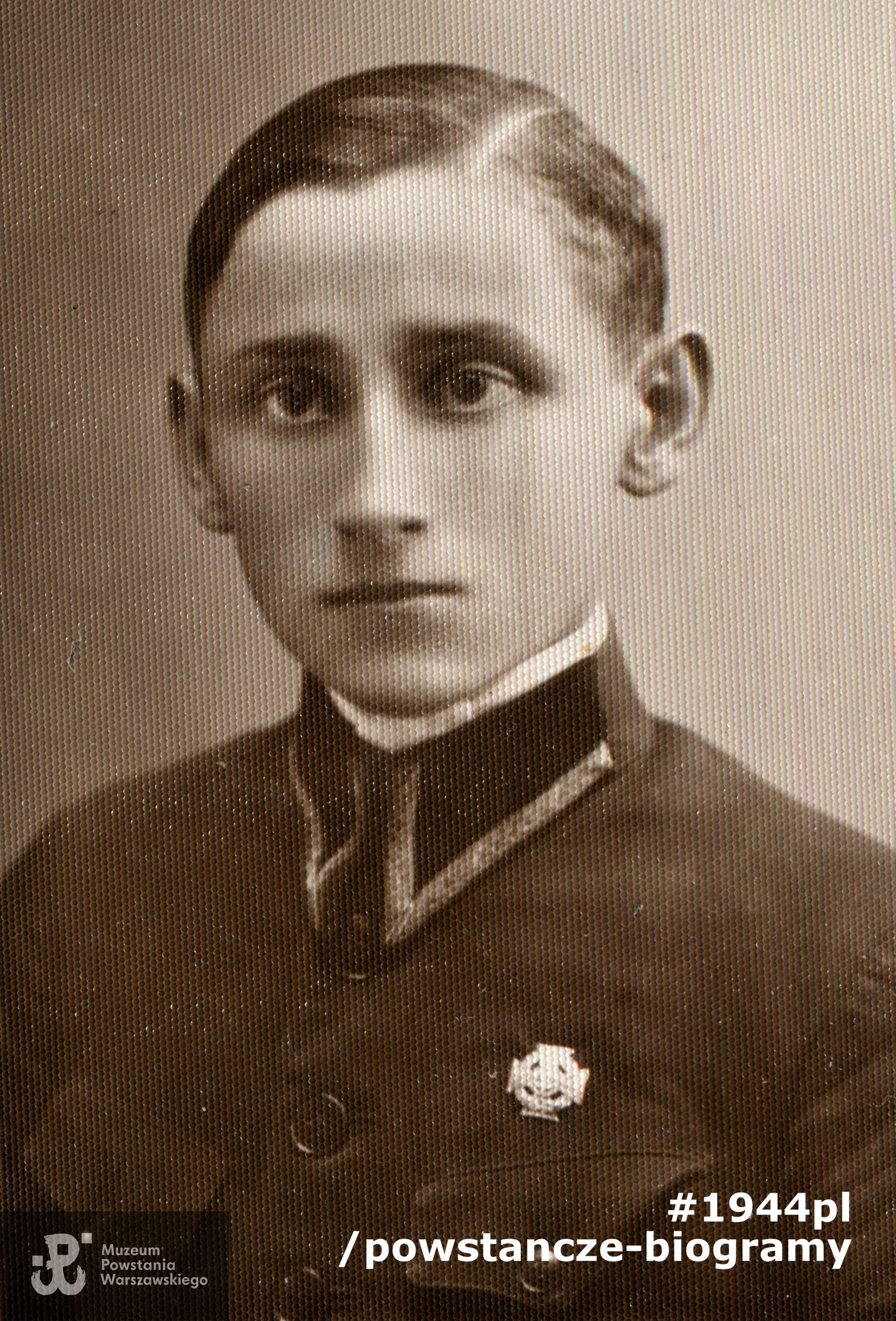 por. Tadeusz Mockałło "Tadeusz". Fot. ze zbiorów rodzinnych udostępnił p. Witold Mockałło. Skany wykonano w Muzeum Powstania Warszawskiego w marcu 2022 r. 