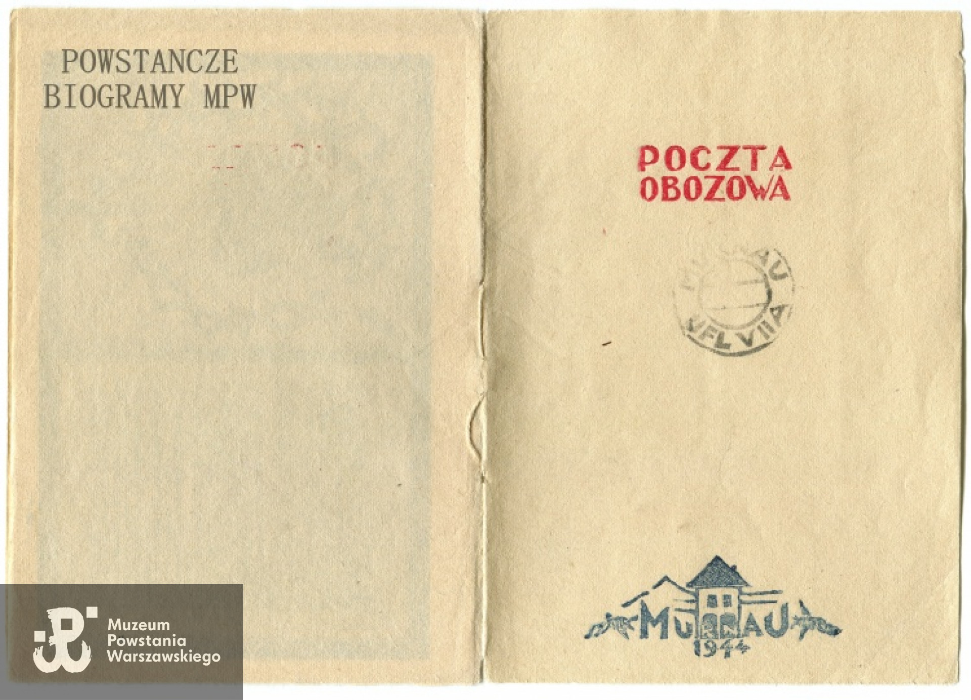 "Poczta obozowa - Muranu 1944". Fot. archiwum rodzinne