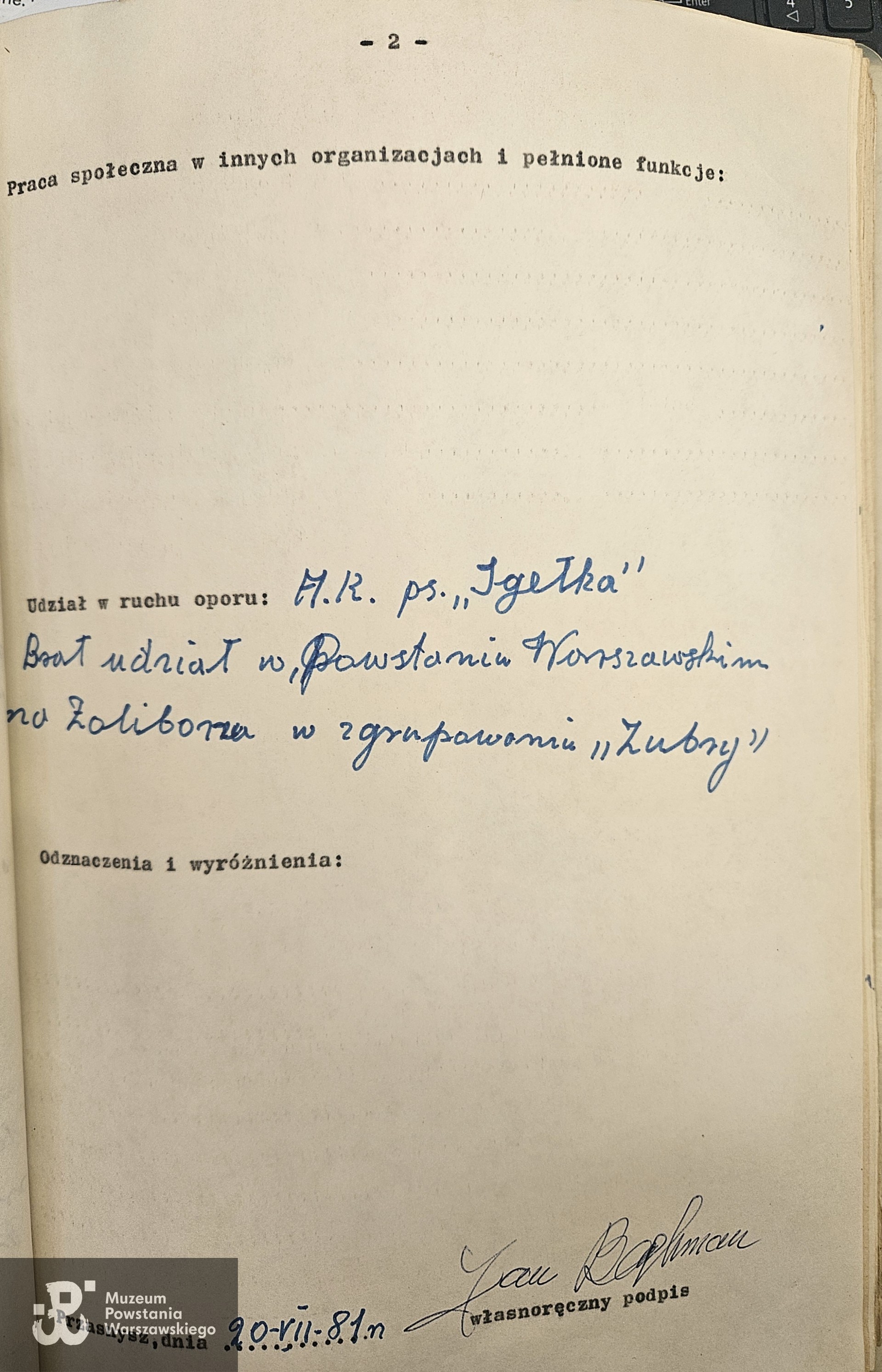 Skan udostępniony przez Przemysława Prekiela