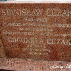Mogiła na Cmentarzu Witomińskim w Gdyni. Zdjęcie udostępniła p. Regina Grandowicz