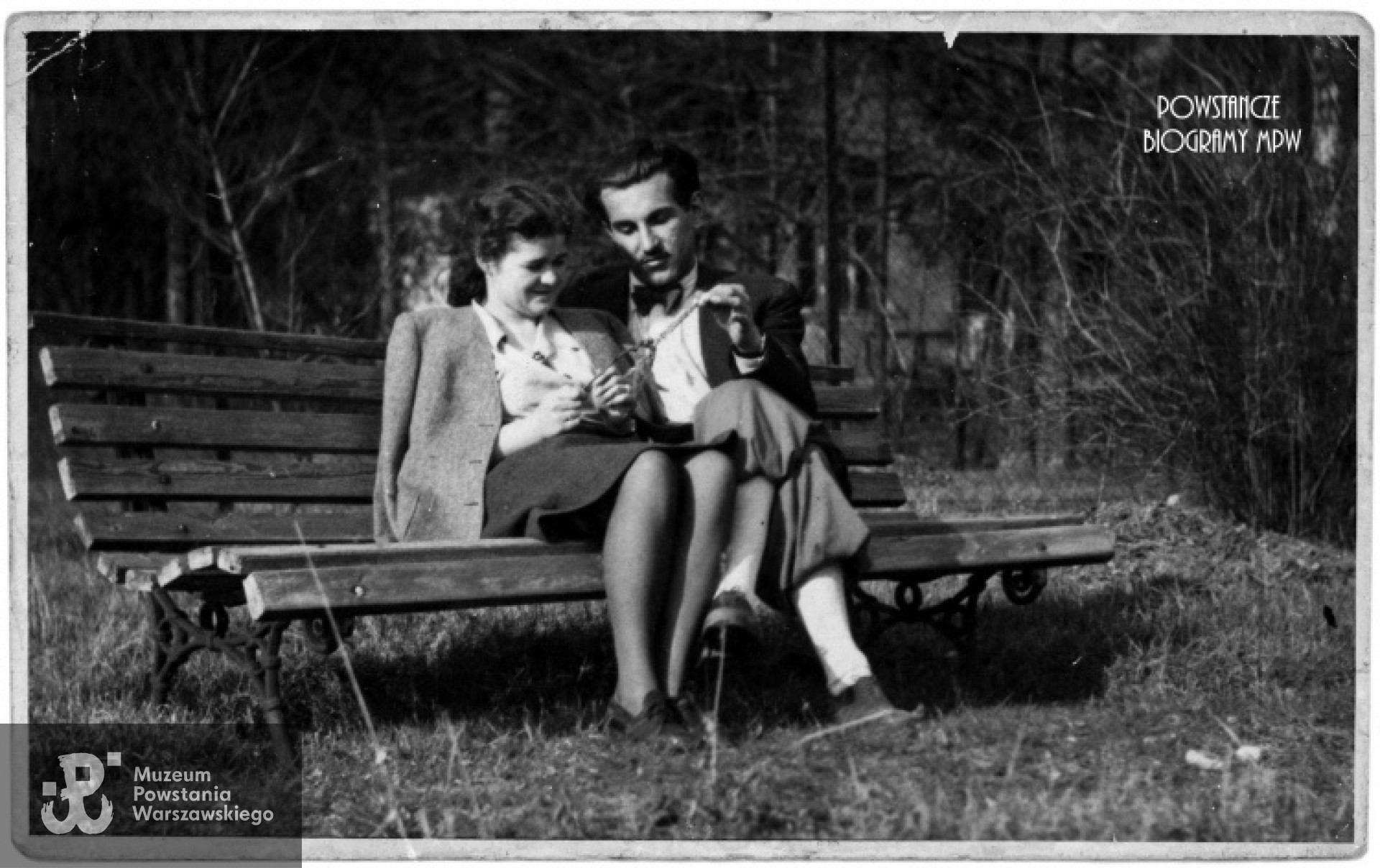 Z żoną Różą Marią Nowotną ps. "Róża" - 1946 rok. Fot. archiwum rodzinne.