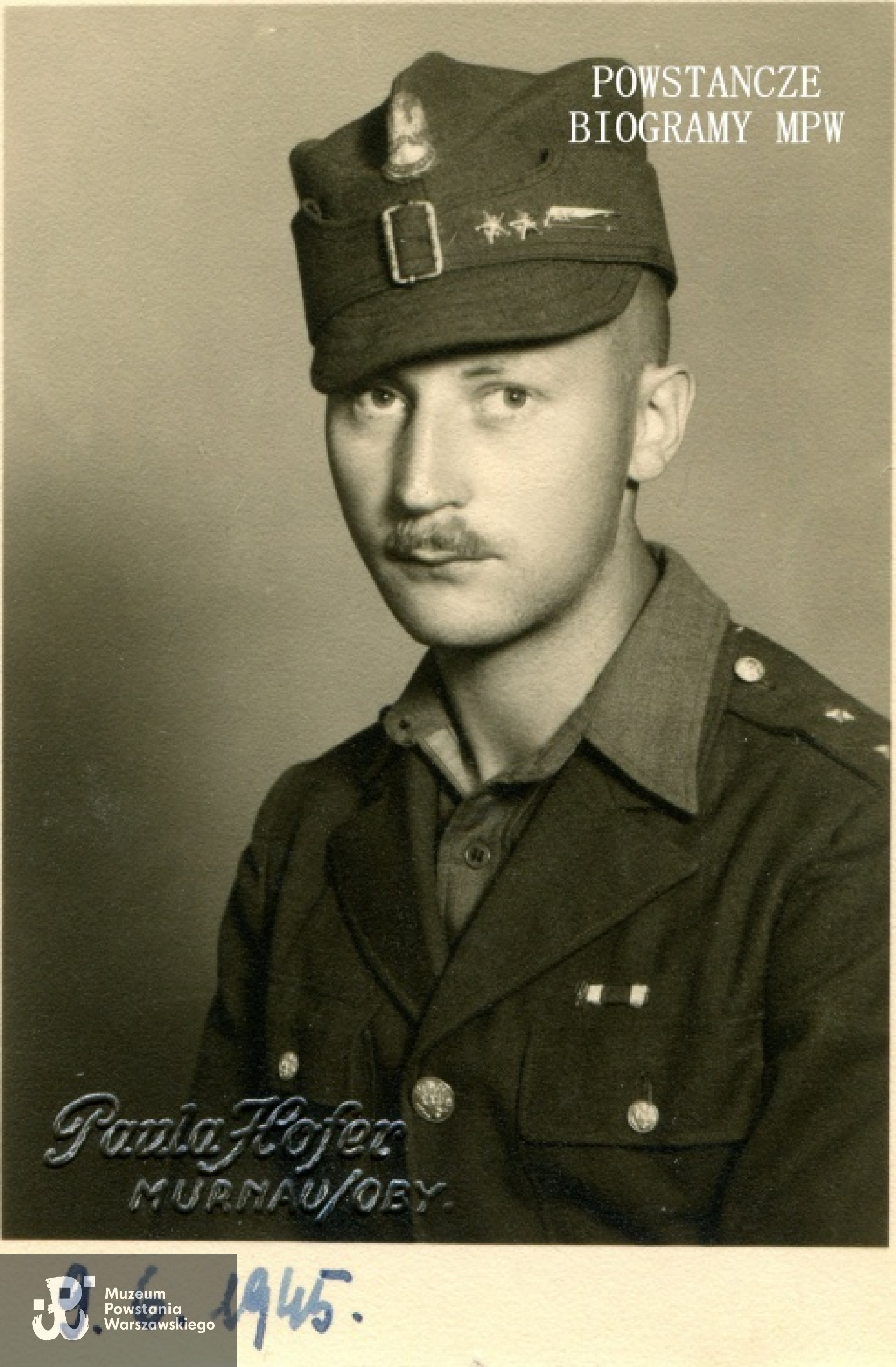 Henryk Kazimierz Walkowski -  czerwiec 1945 roku. Fot. archiwum rodzinne
