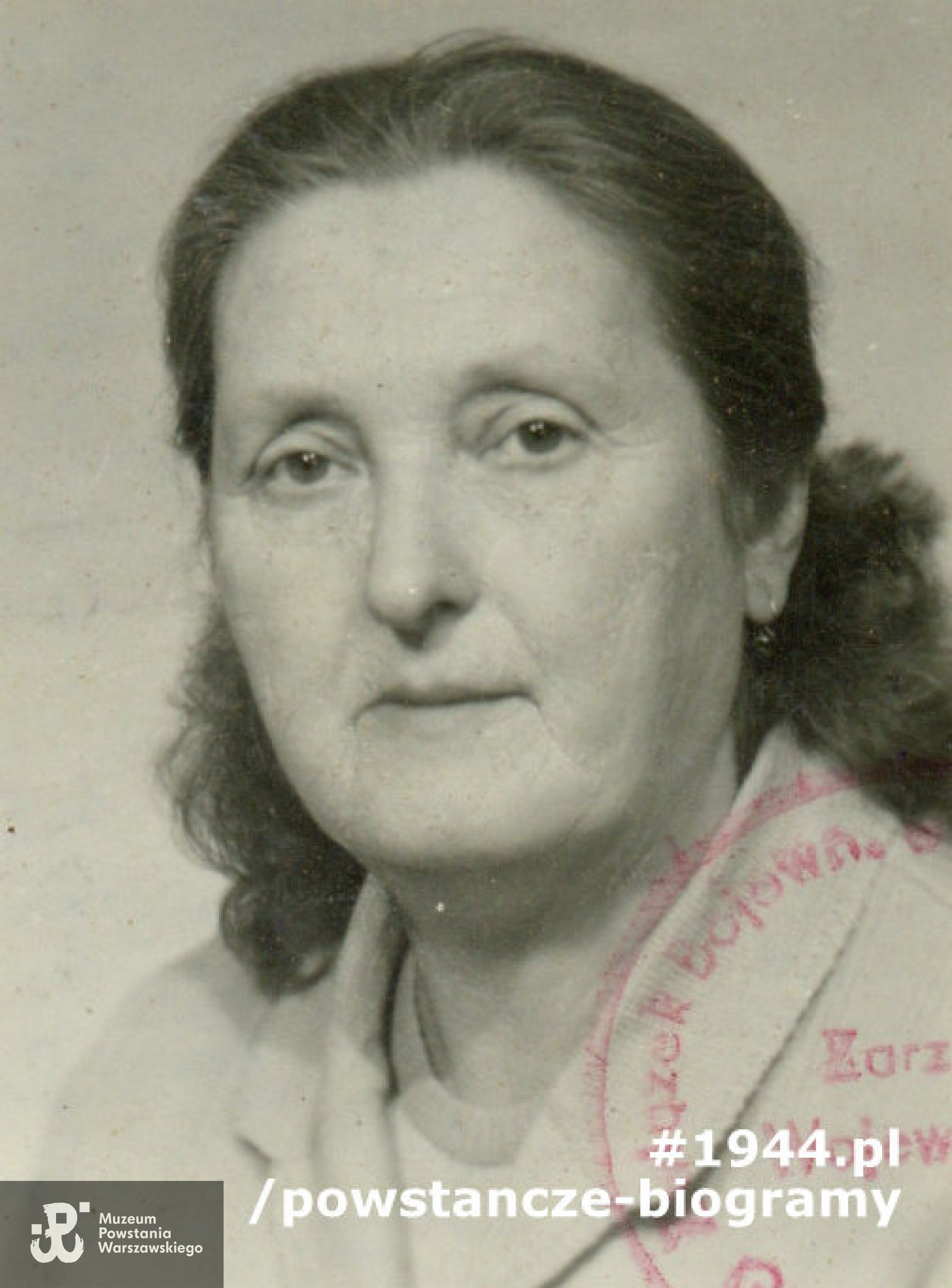 Irena Kraszewska - Trąbajło - fotografia powojenna. Fot. z archiwum rodzinnego  p. Elżbiety Majkowskiej i p. Sylwii Rojek